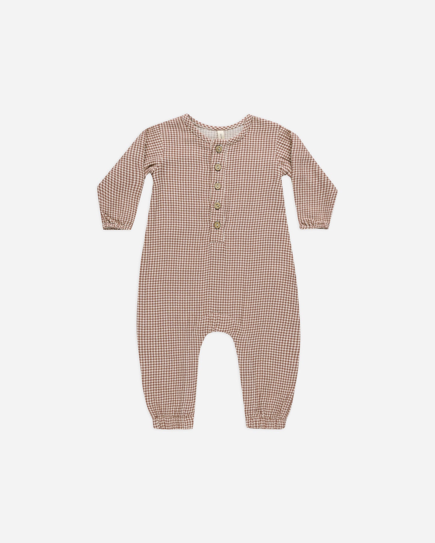 Woven Jumpsuit || Plum Gingham