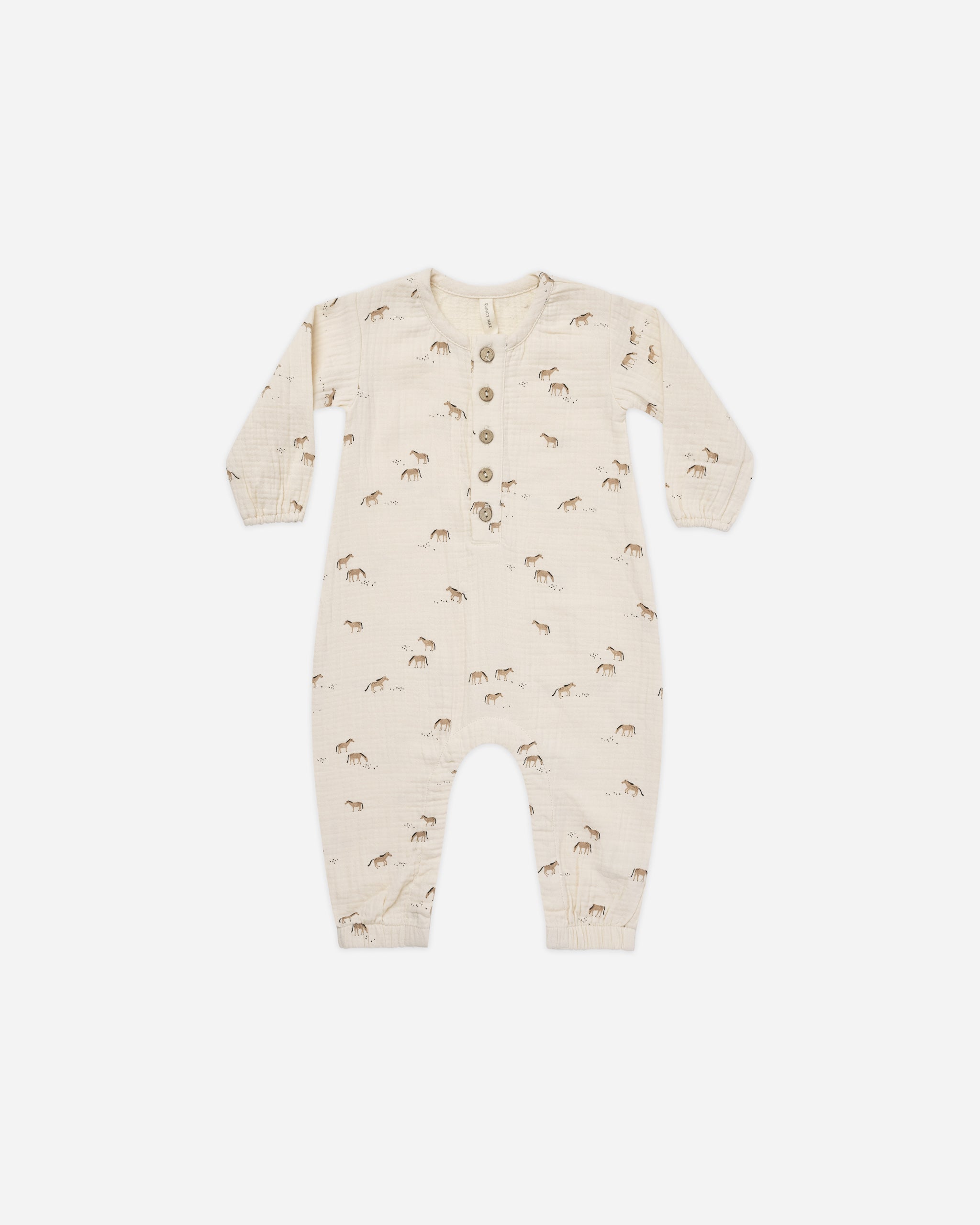 Woven Jumpsuit || Horses - Rylee + Cru | Kids Clothes | Trendy Baby Clothes | Modern Infant Outfits |