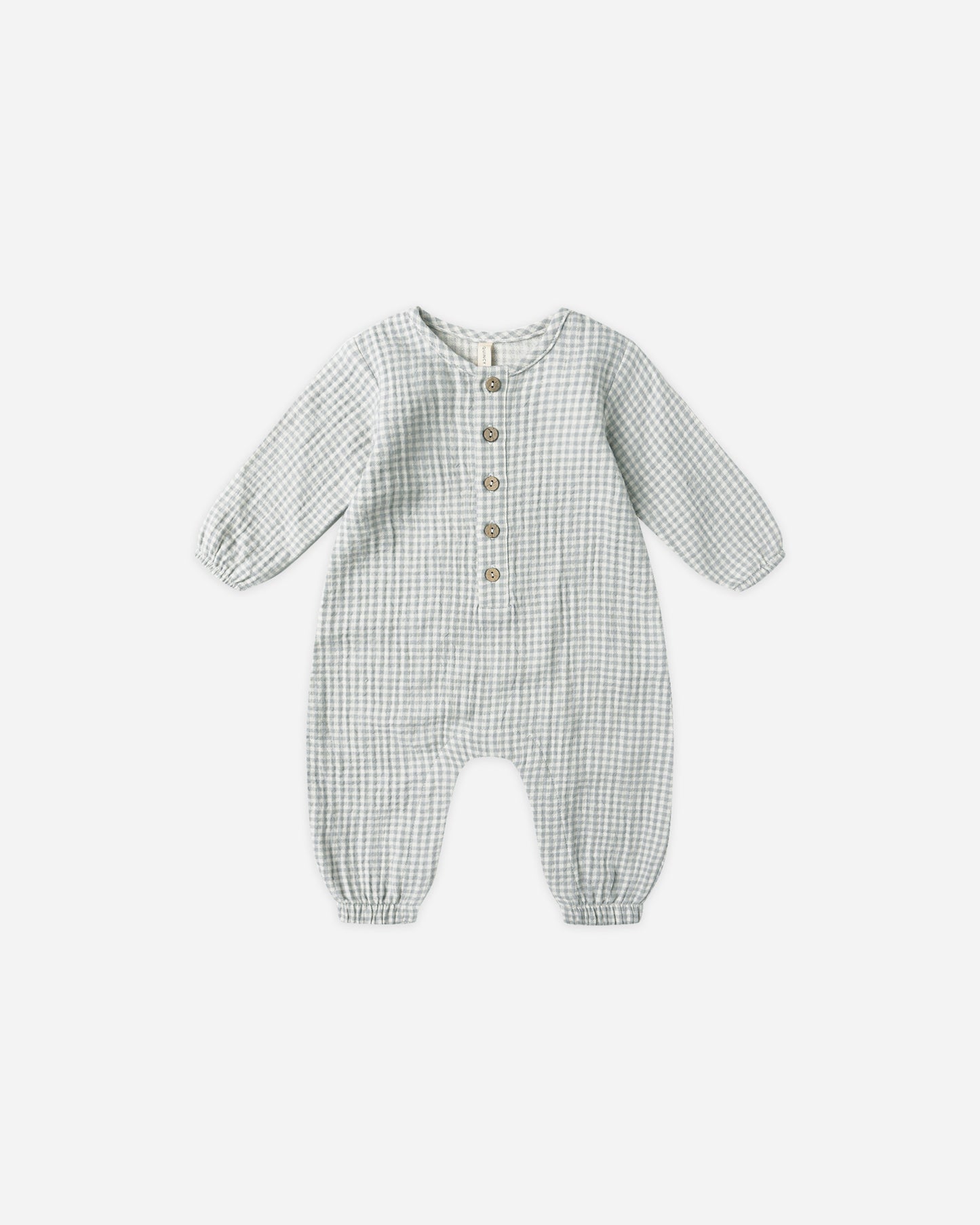 Woven Jumpsuit || Blue Gingham - Rylee + Cru | Kids Clothes | Trendy Baby Clothes | Modern Infant Outfits |