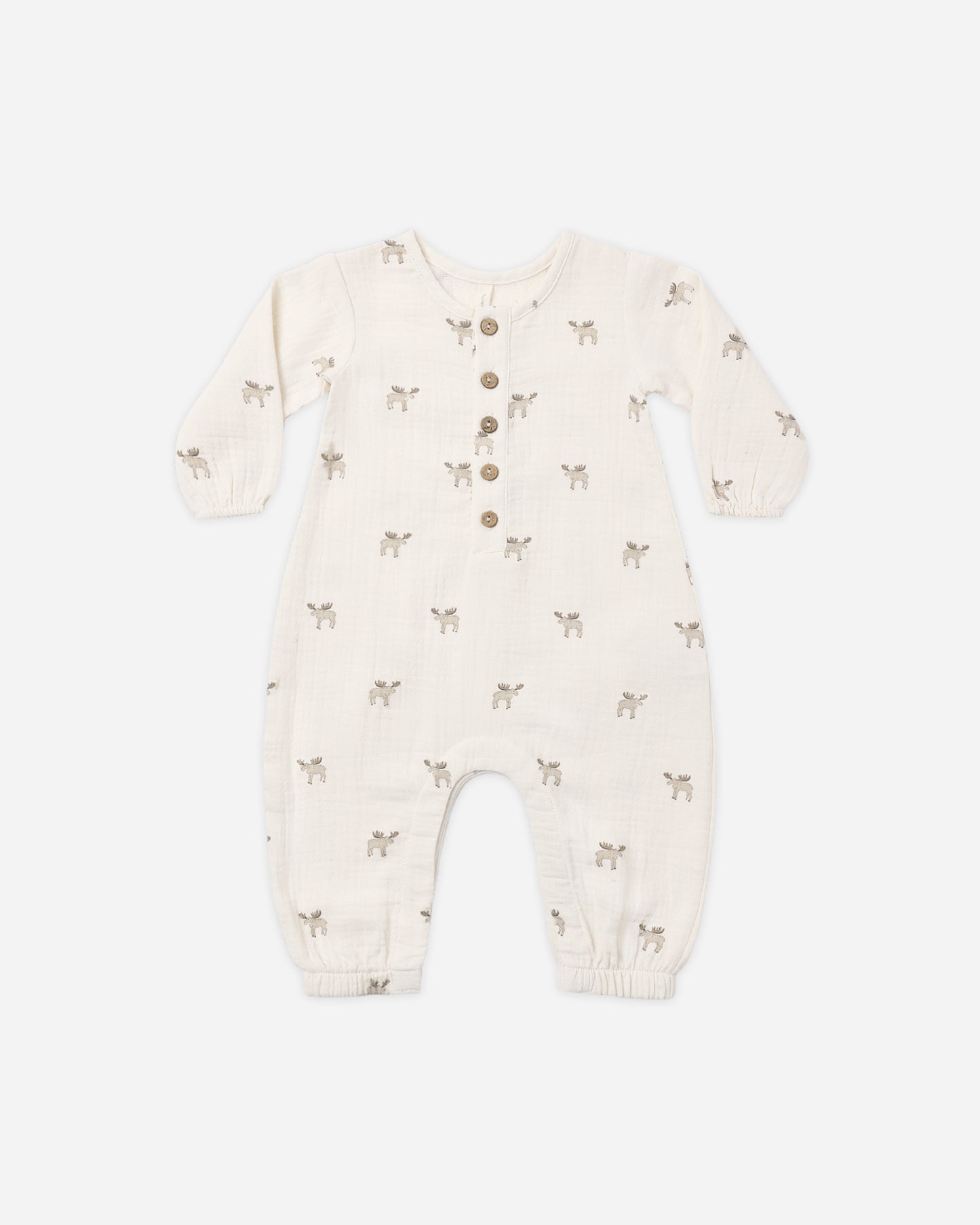 Woven Jumpsuit Moose - Rylee + Cru | Kids Clothes | Trendy Baby Clothes | Modern Infant Outfits |