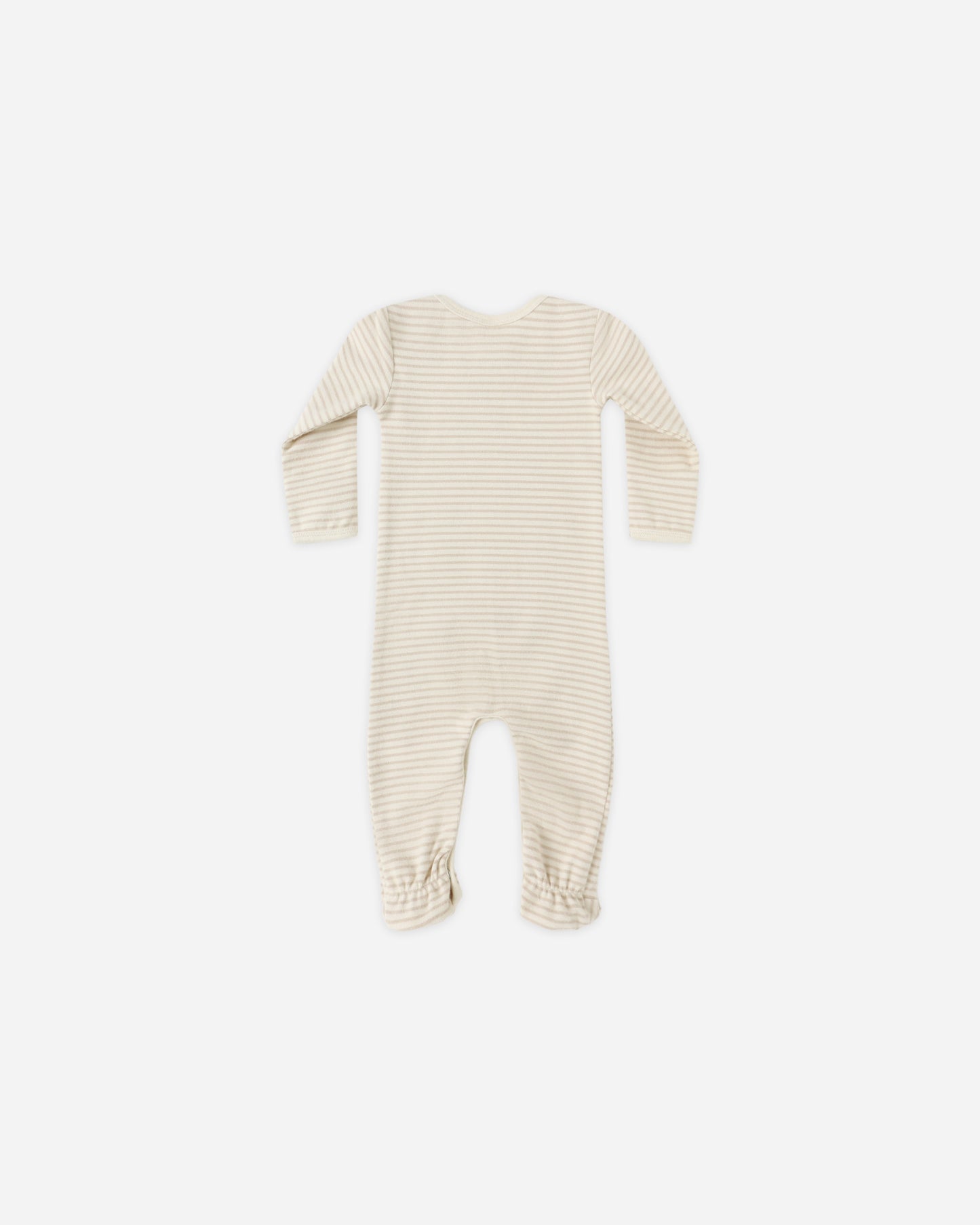Baby Footie || Oat Micro Stripe - Rylee + Cru | Kids Clothes | Trendy Baby Clothes | Modern Infant Outfits |
