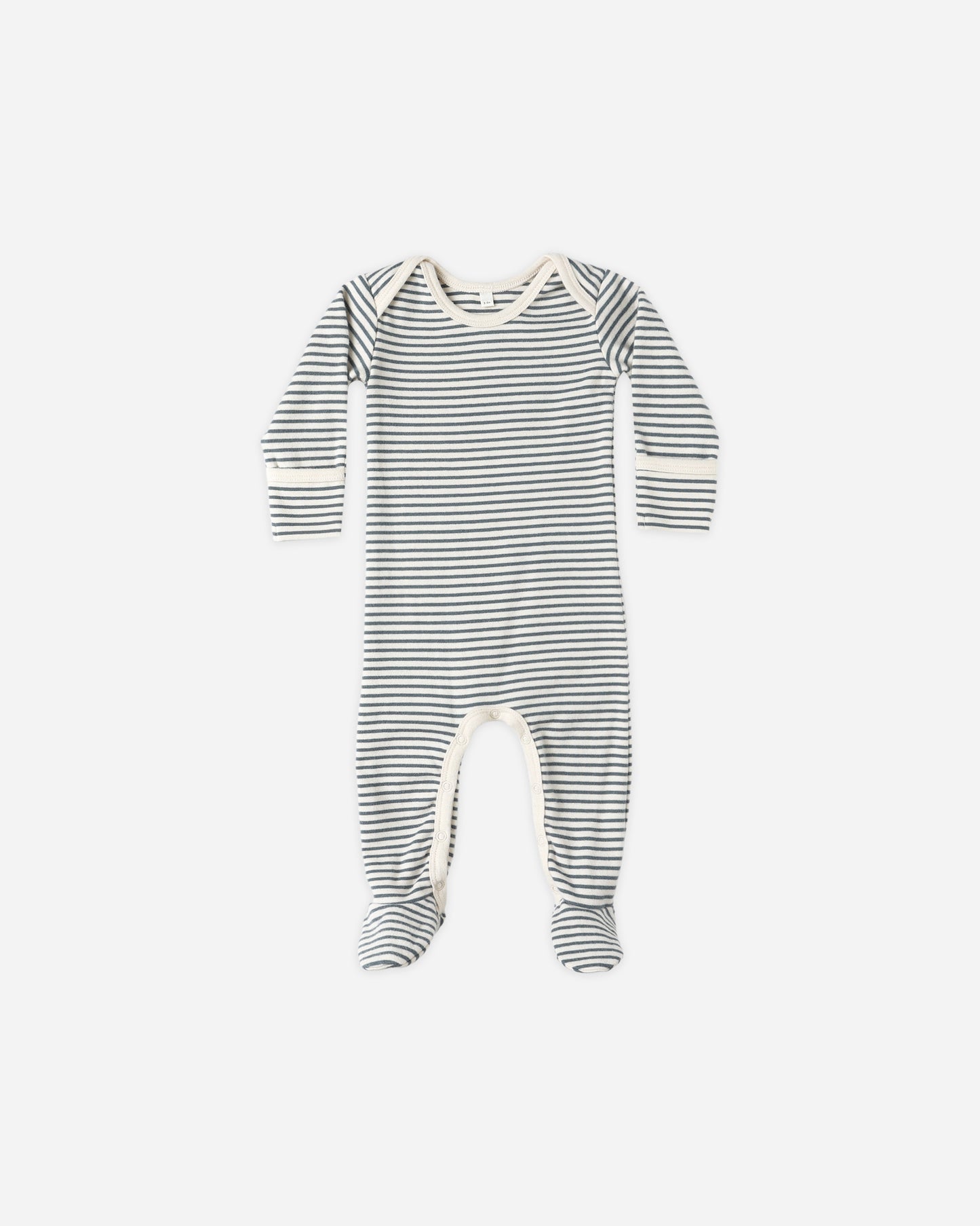 Baby Footie || Ocean Micro Stripe - Rylee + Cru | Kids Clothes | Trendy Baby Clothes | Modern Infant Outfits |