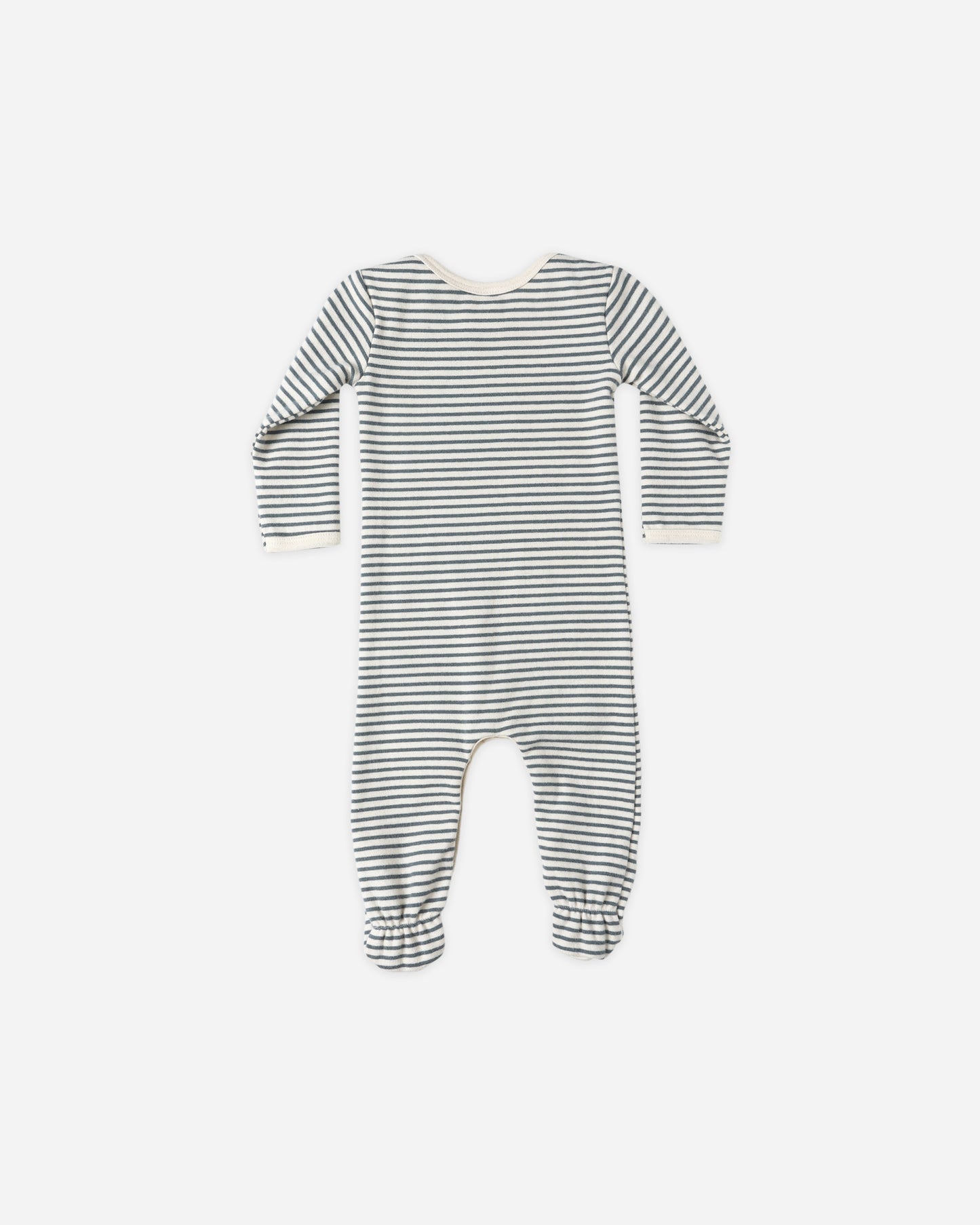Baby Footie || Ocean Micro Stripe - Rylee + Cru | Kids Clothes | Trendy Baby Clothes | Modern Infant Outfits |