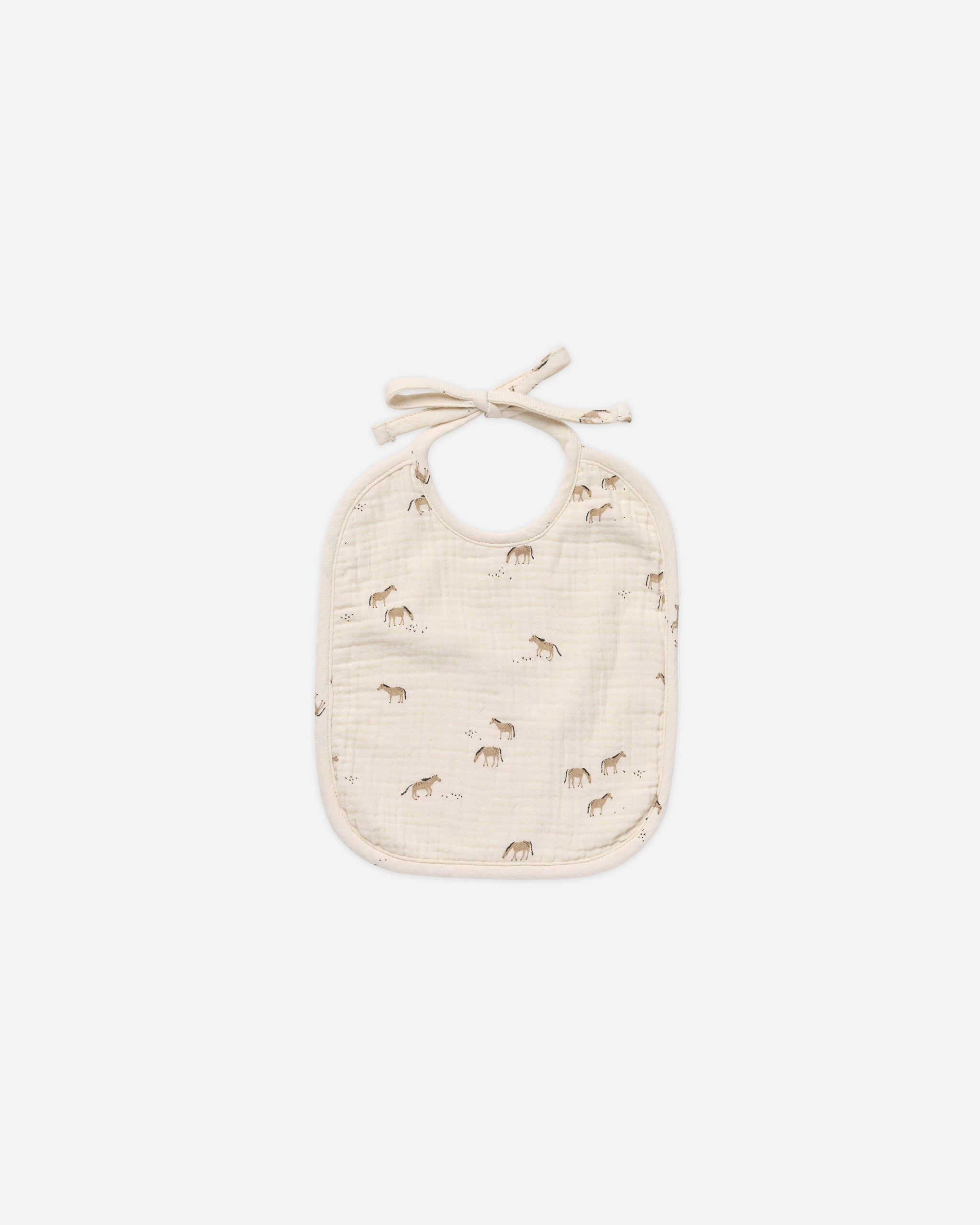 Woven Tie Bib || Horses - Rylee + Cru | Kids Clothes | Trendy Baby Clothes | Modern Infant Outfits |