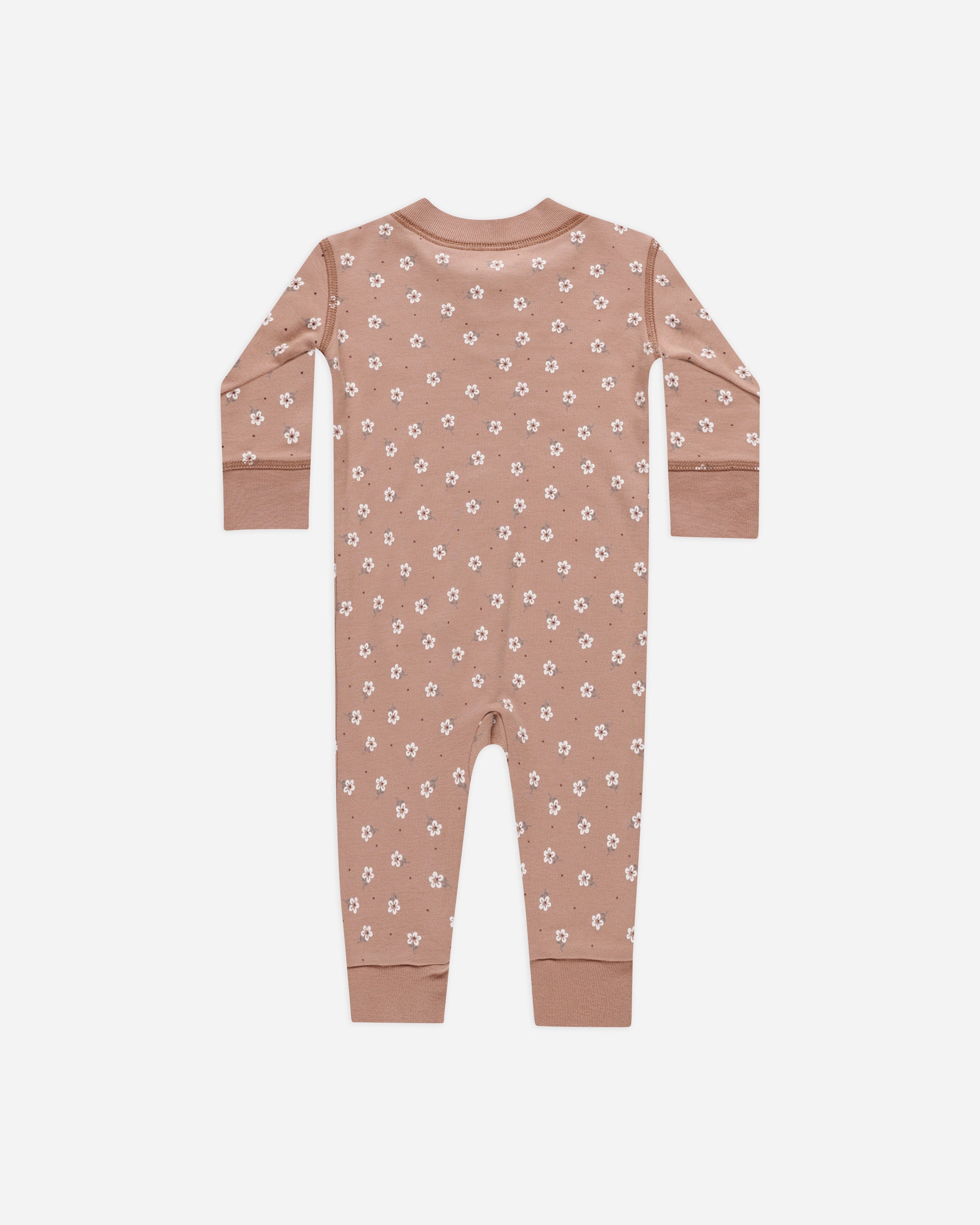 Zip Long Sleeve Sleeper || Rose Ditsy