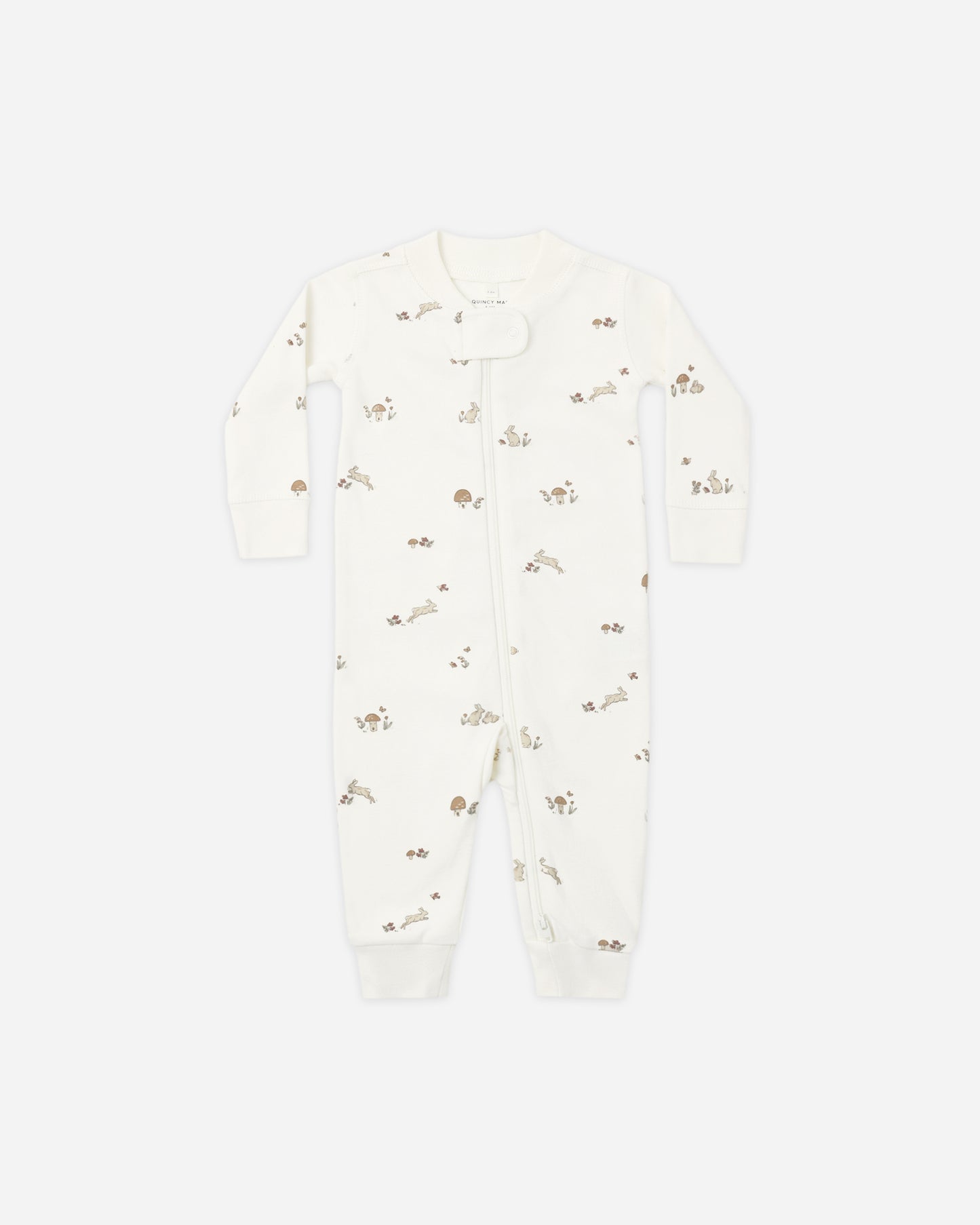Zip Long Sleeve Sleeper Bunnies - Rylee + Cru | Kids Clothes | Trendy Baby Clothes | Modern Infant Outfits |