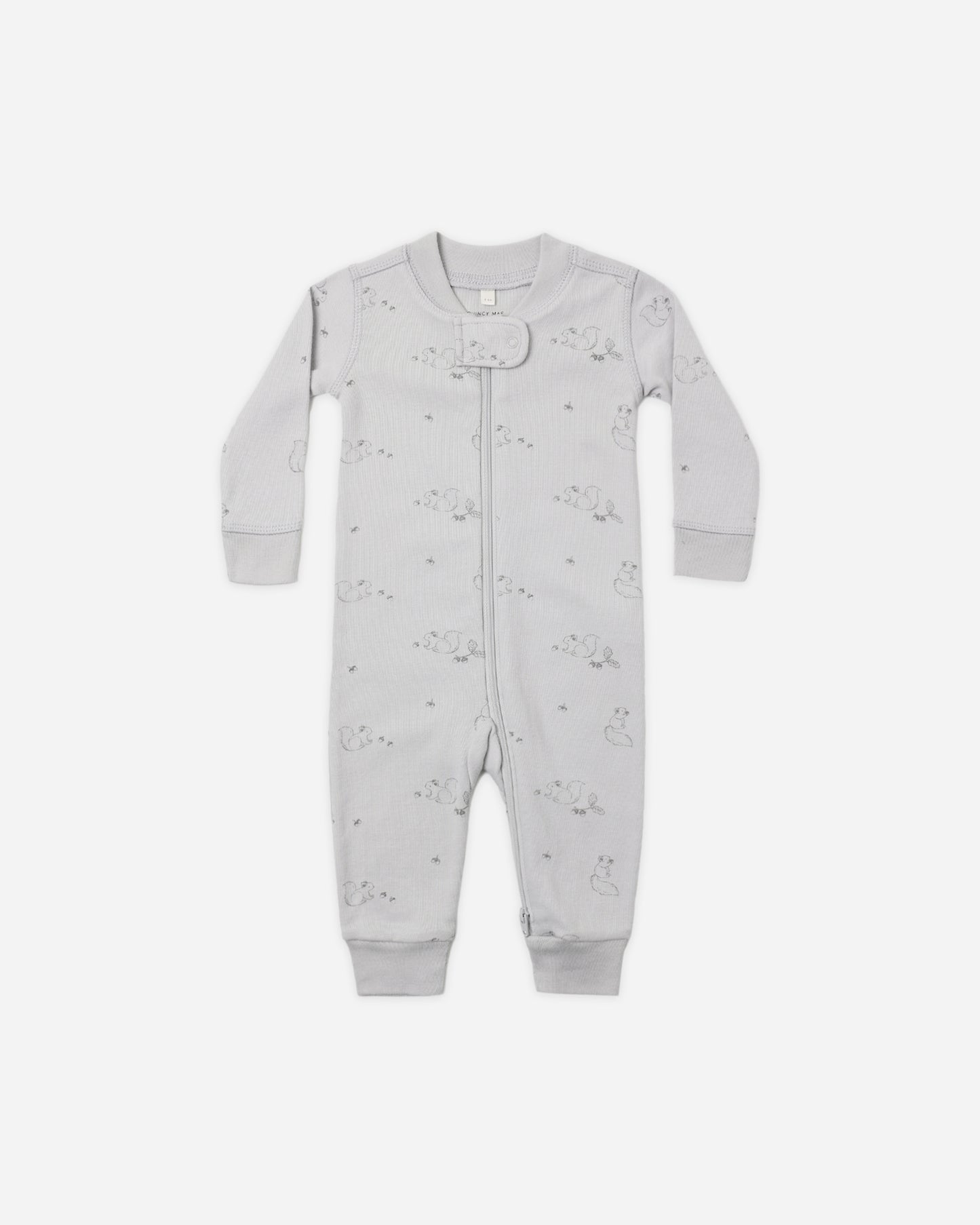 Zip Long Sleeve Sleeper Squirrel - Rylee + Cru | Kids Clothes | Trendy Baby Clothes | Modern Infant Outfits |