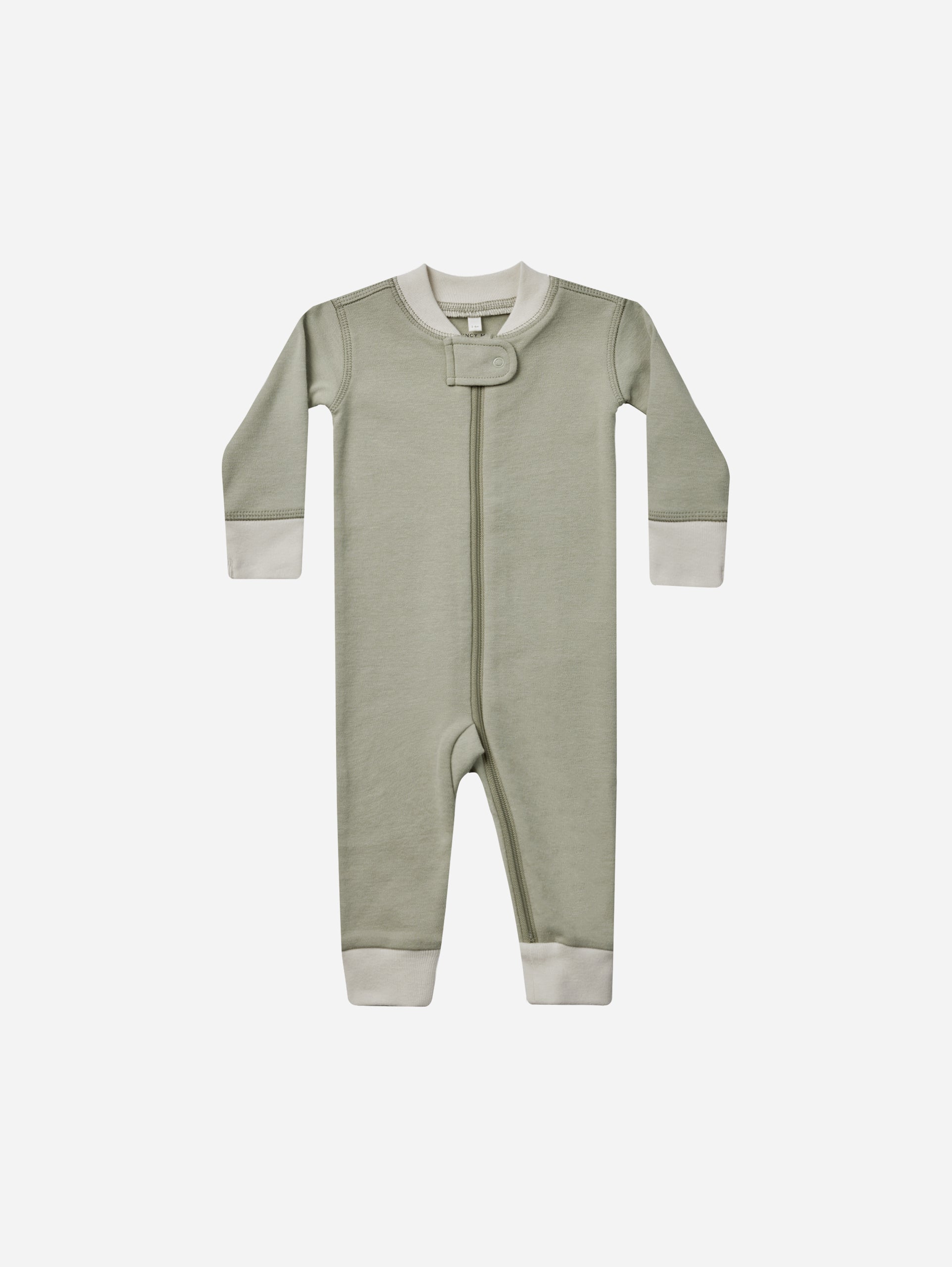 Zip Long Sleeve Sleeper || Sage - Rylee + Cru | Kids Clothes | Trendy Baby Clothes | Modern Infant Outfits |