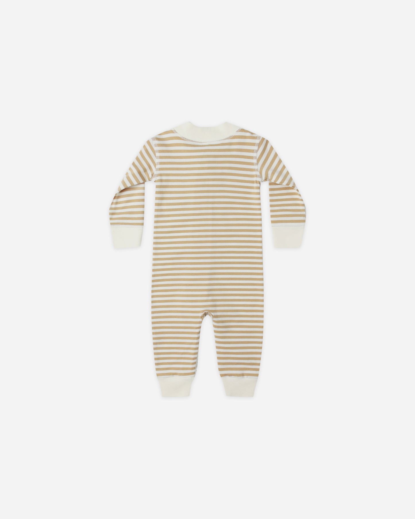 Zip Long Sleeve Sleeper || Gold Stripe - Rylee + Cru | Kids Clothes | Trendy Baby Clothes | Modern Infant Outfits |