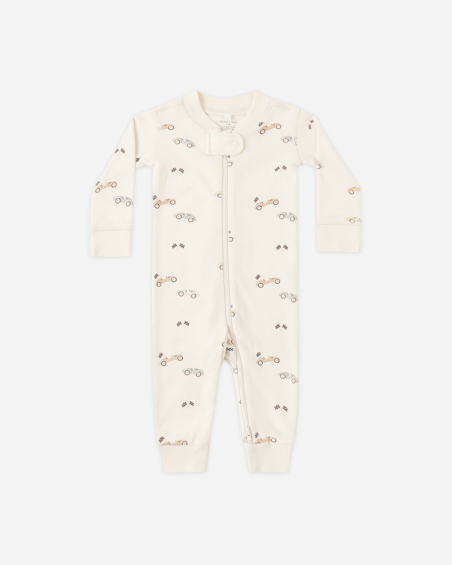 Zip Longsleeve Sleeper Race Car - Rylee + Cru | Kids Clothes | Trendy Baby Clothes | Modern Infant Outfits |