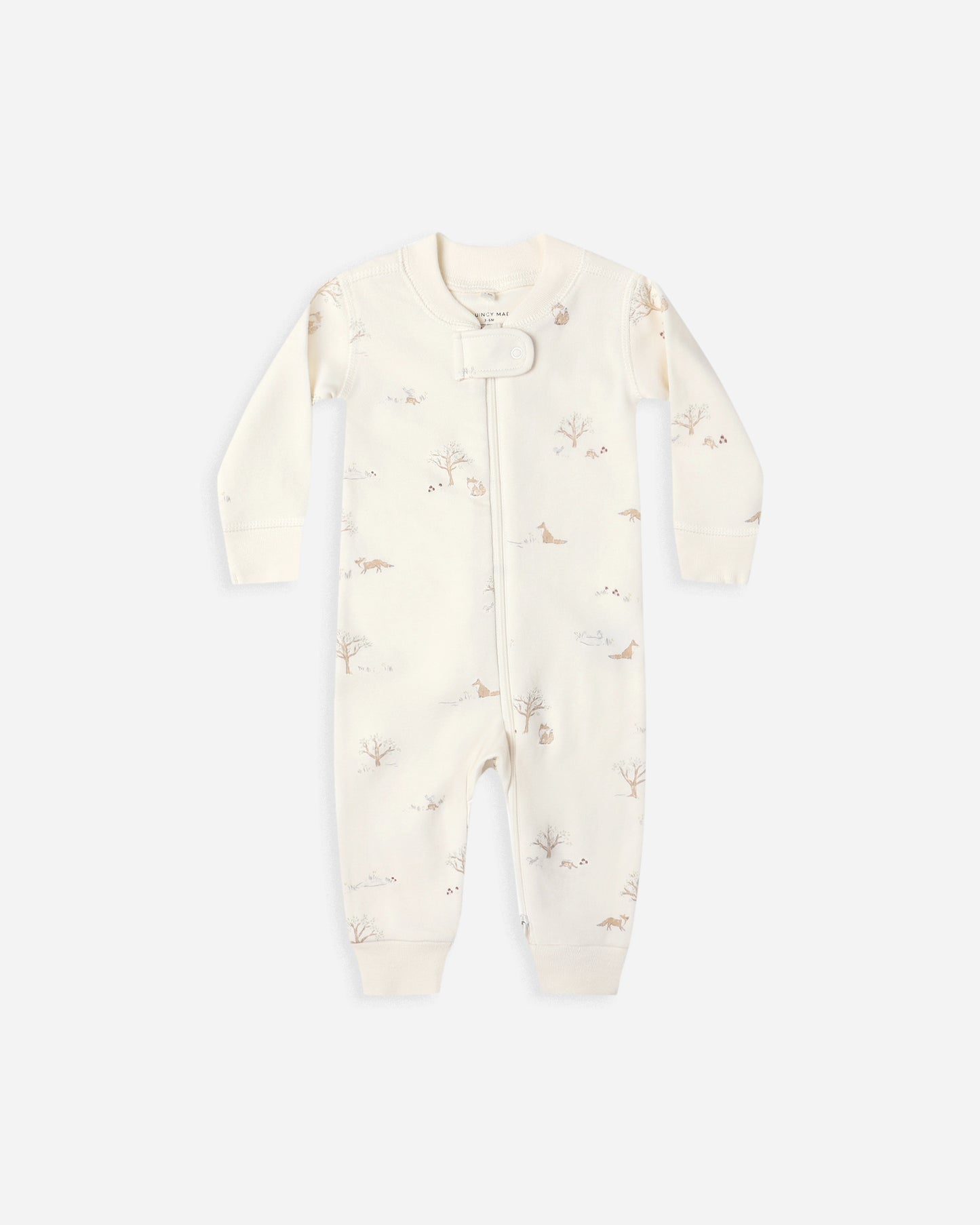 Zip Long Sleeve Sleeper || Fox Land - Rylee + Cru | Kids Clothes | Trendy Baby Clothes | Modern Infant Outfits |