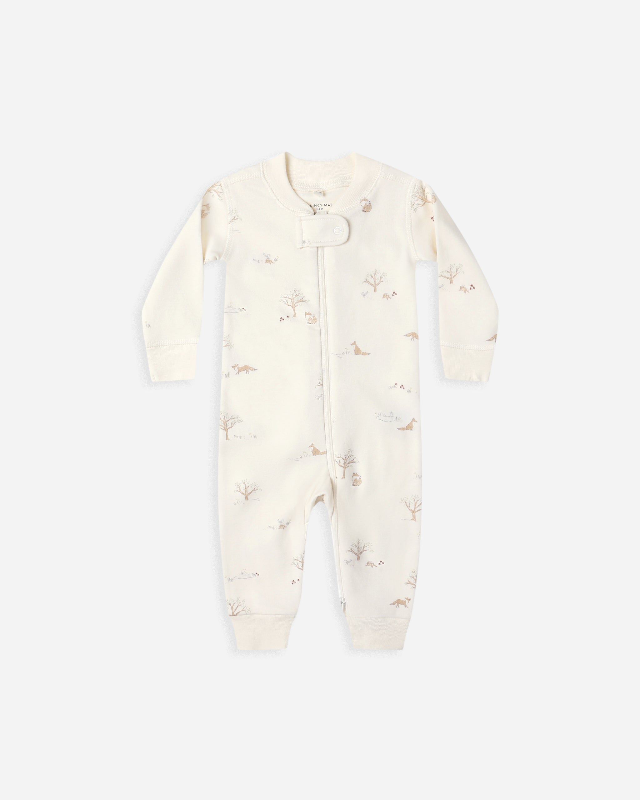 Zip Long Sleeve Sleeper || Fox Land - Rylee + Cru | Kids Clothes | Trendy Baby Clothes | Modern Infant Outfits |