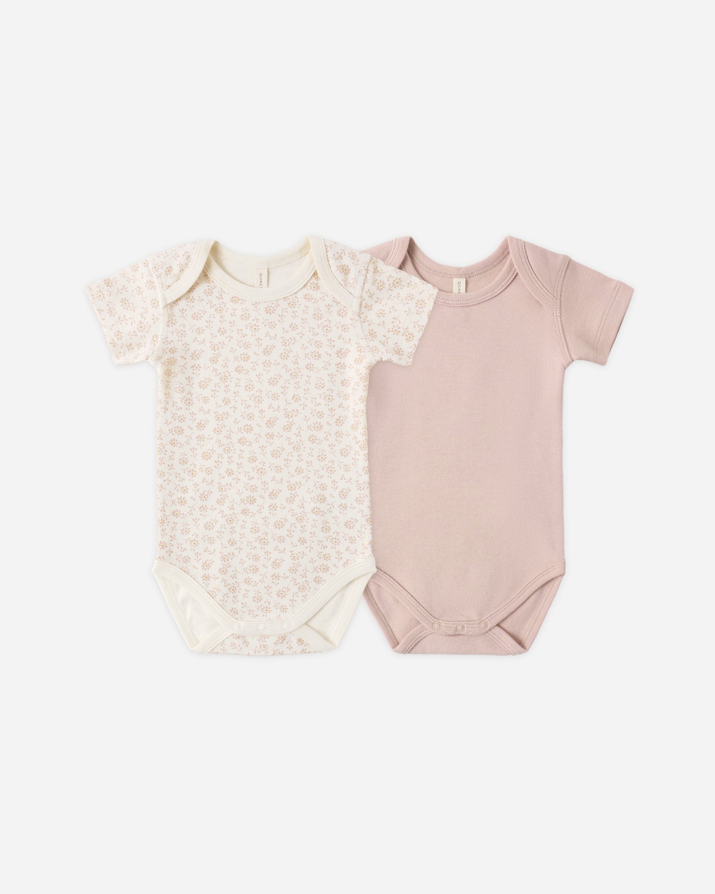 Short Sleeve Bodysuit Pack Ditsy, Blush - Rylee + Cru | Kids Clothes | Trendy Baby Clothes | Modern Infant Outfits |