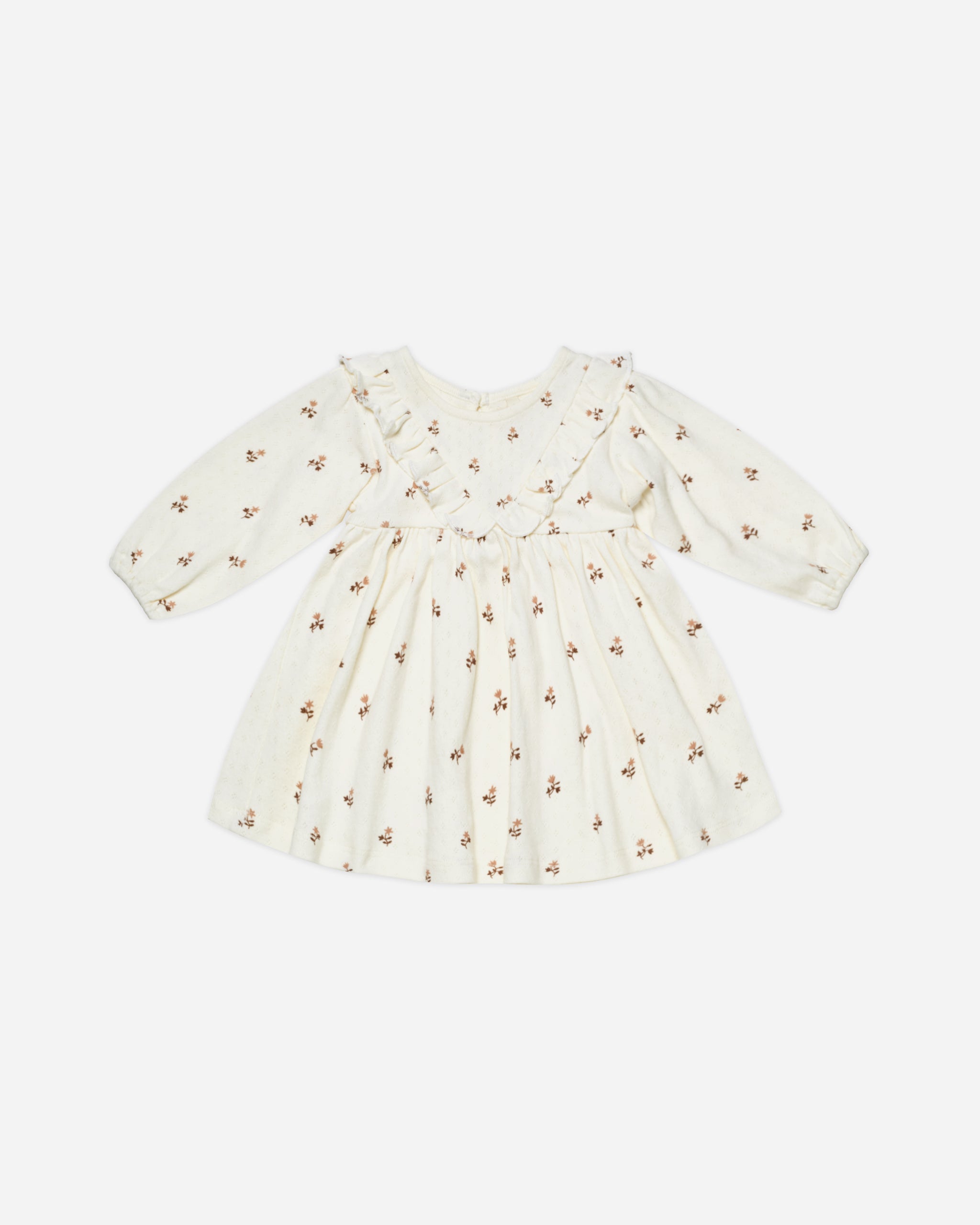 Long Sleeve Ruffle V Dress || Rose Fleur - Rylee + Cru | Kids Clothes | Trendy Baby Clothes | Modern Infant Outfits |