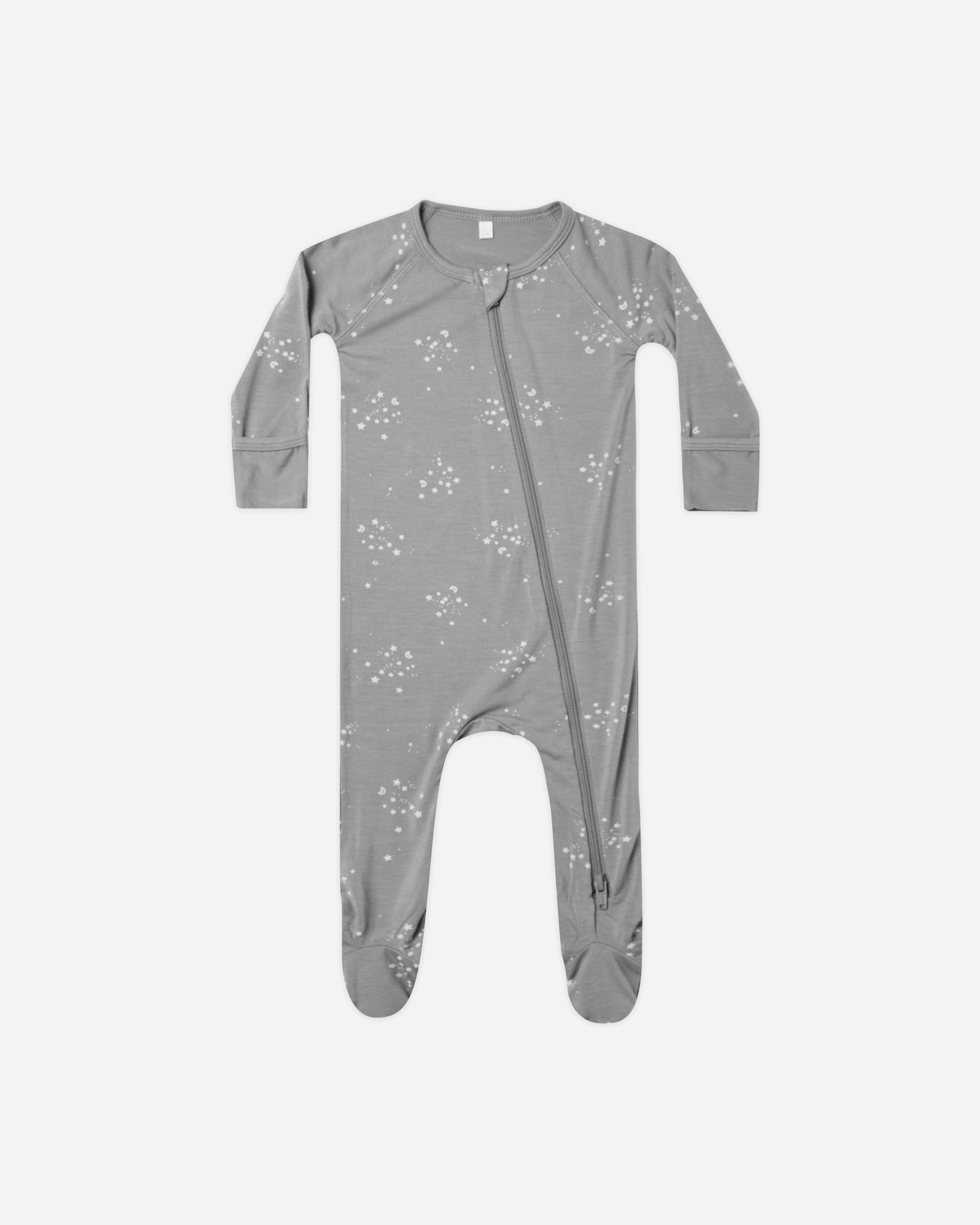 Bamboo Zip Footie || Twinkle - Rylee + Cru | Kids Clothes | Trendy Baby Clothes | Modern Infant Outfits |
