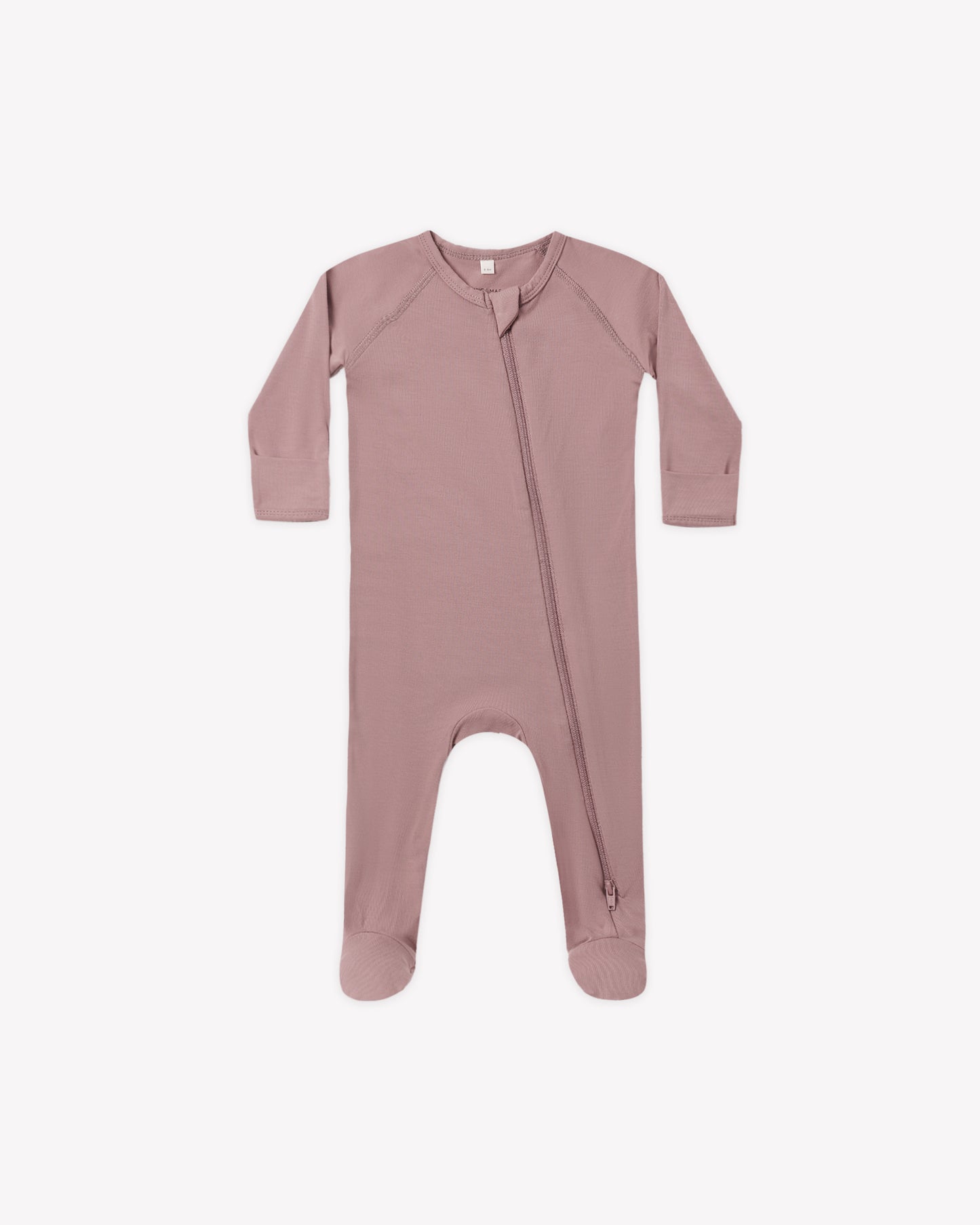 Bamboo Zip Footie Mulberry - Rylee + Cru | Kids Clothes | Trendy Baby Clothes | Modern Infant Outfits |