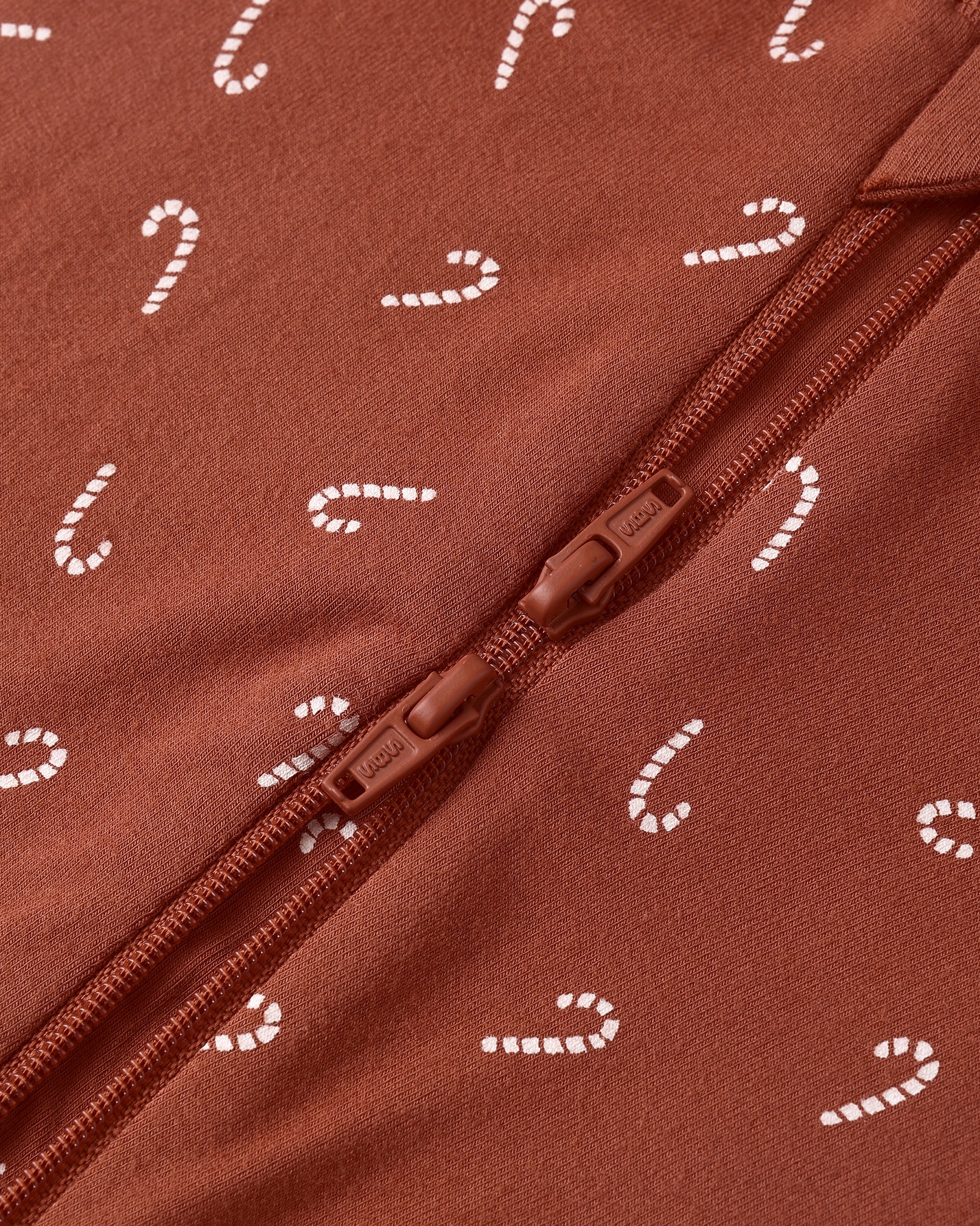 Bamboo Zip Footie || Candy Canes - Rylee + Cru | Kids Clothes | Trendy Baby Clothes | Modern Infant Outfits |