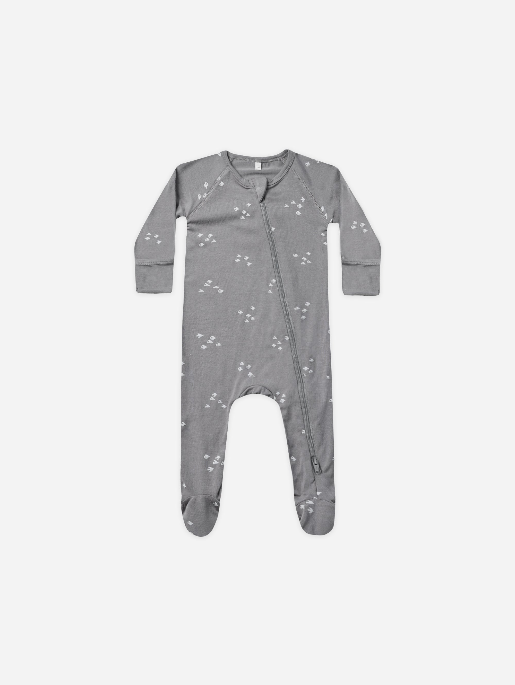 Bamboo Zip Footie || Flock - Rylee + Cru | Kids Clothes | Trendy Baby Clothes | Modern Infant Outfits |