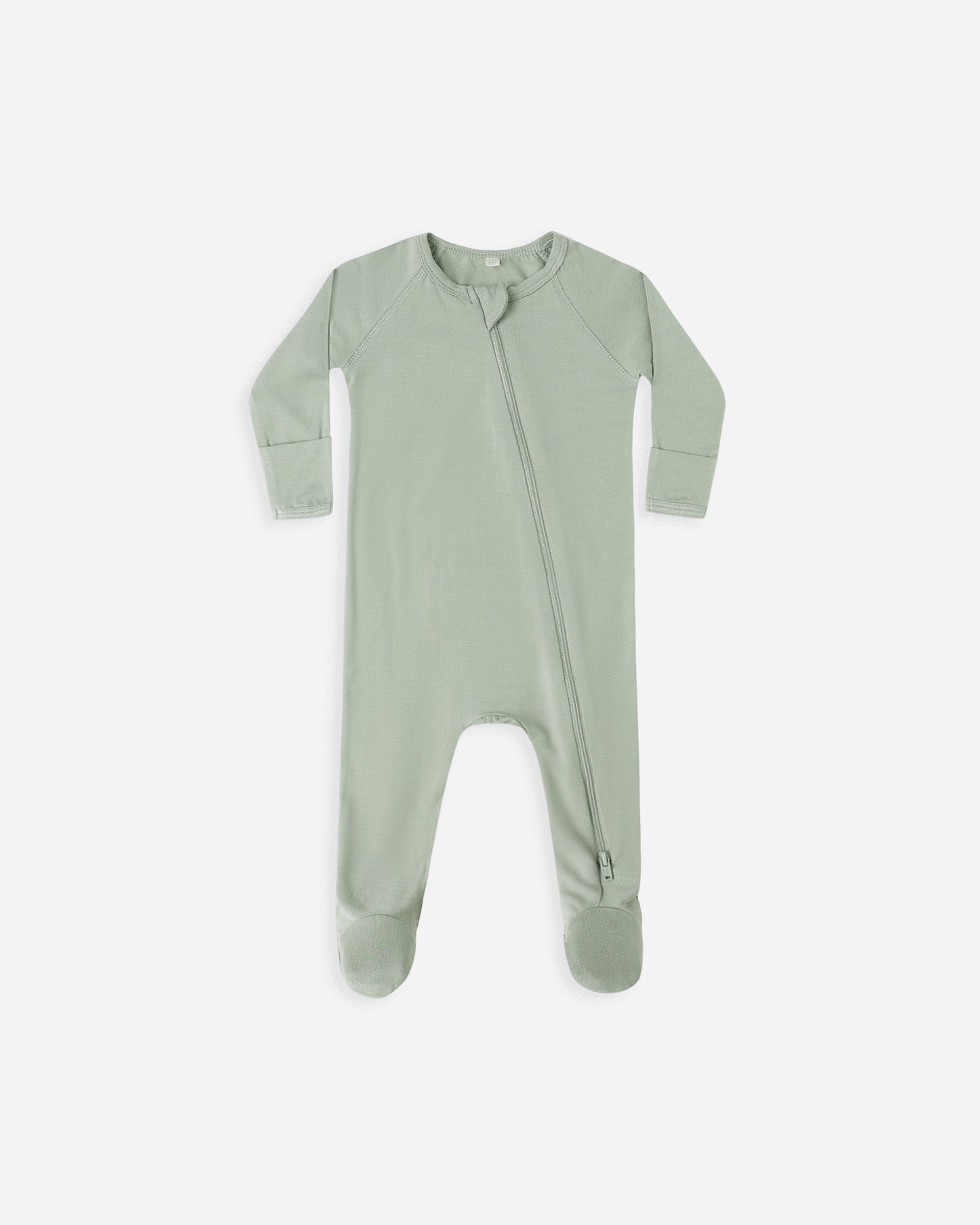 Bamboo Zip Footie || Fern - Rylee + Cru | Kids Clothes | Trendy Baby Clothes | Modern Infant Outfits |