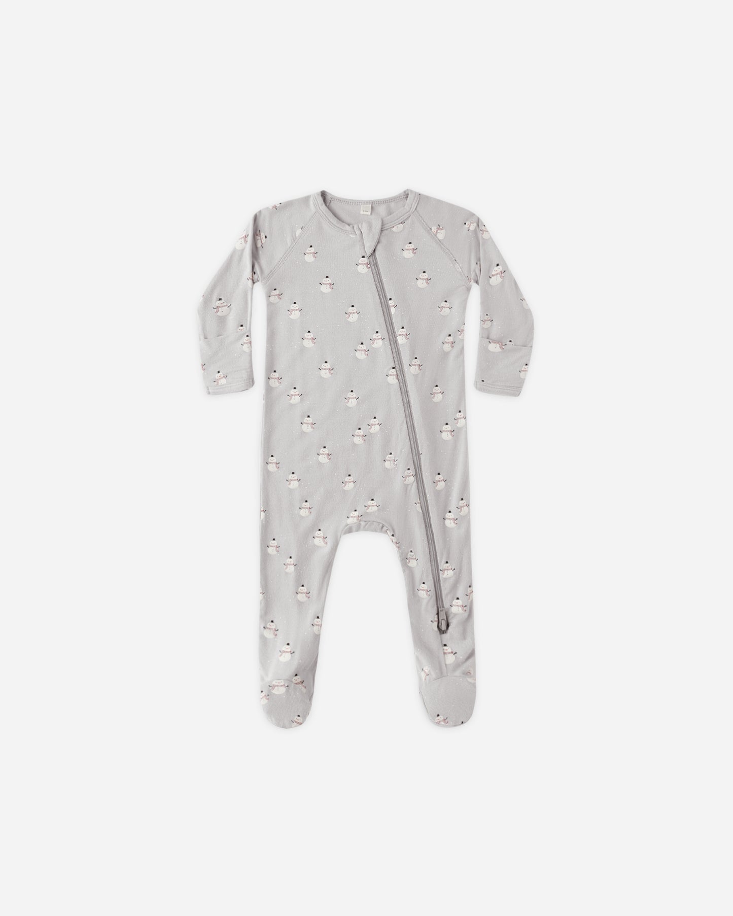 Bamboo Zip Footie || Snowmen - Rylee + Cru | Kids Clothes | Trendy Baby Clothes | Modern Infant Outfits |