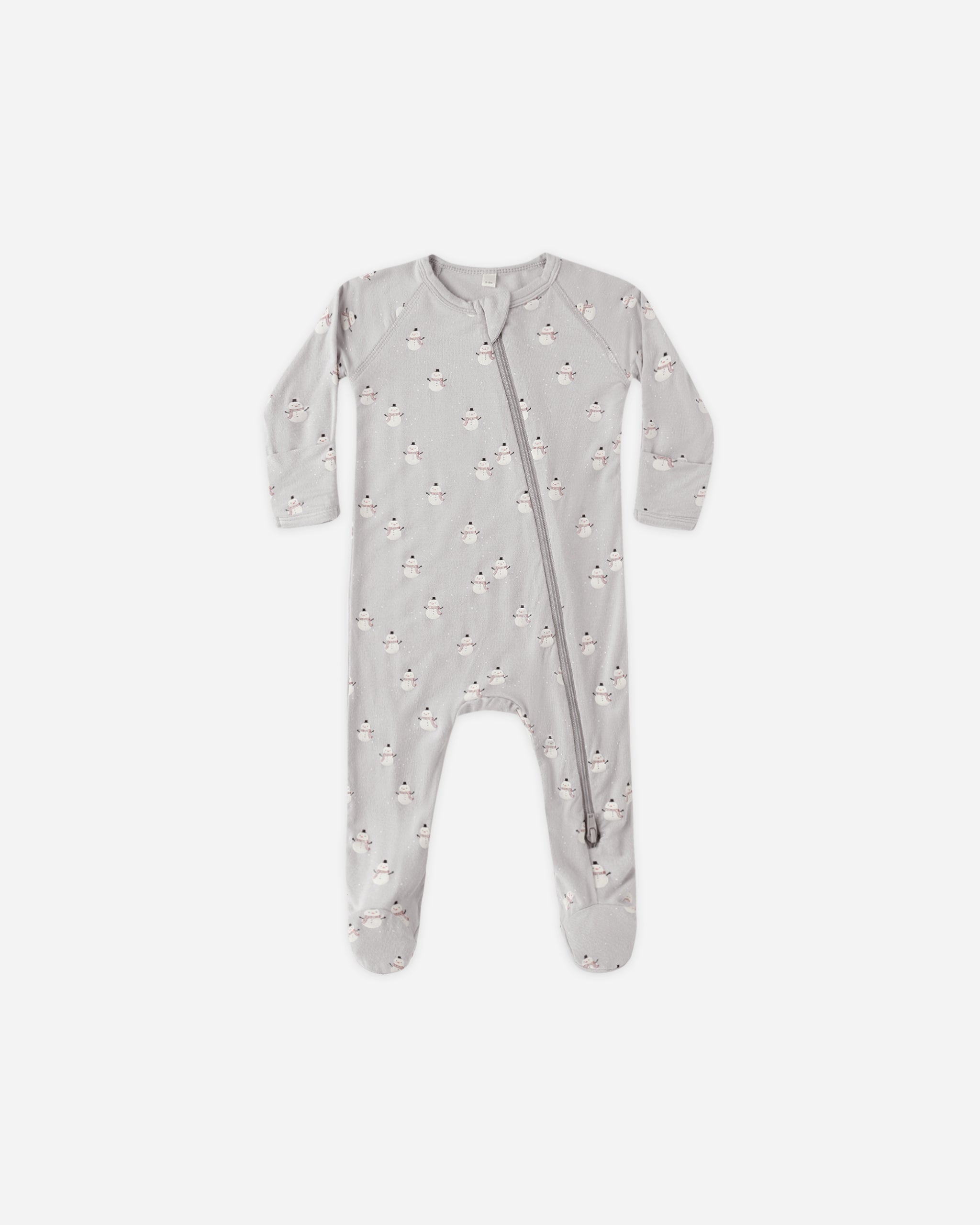 Bamboo Zip Footie || Snowmen - Rylee + Cru | Kids Clothes | Trendy Baby Clothes | Modern Infant Outfits |