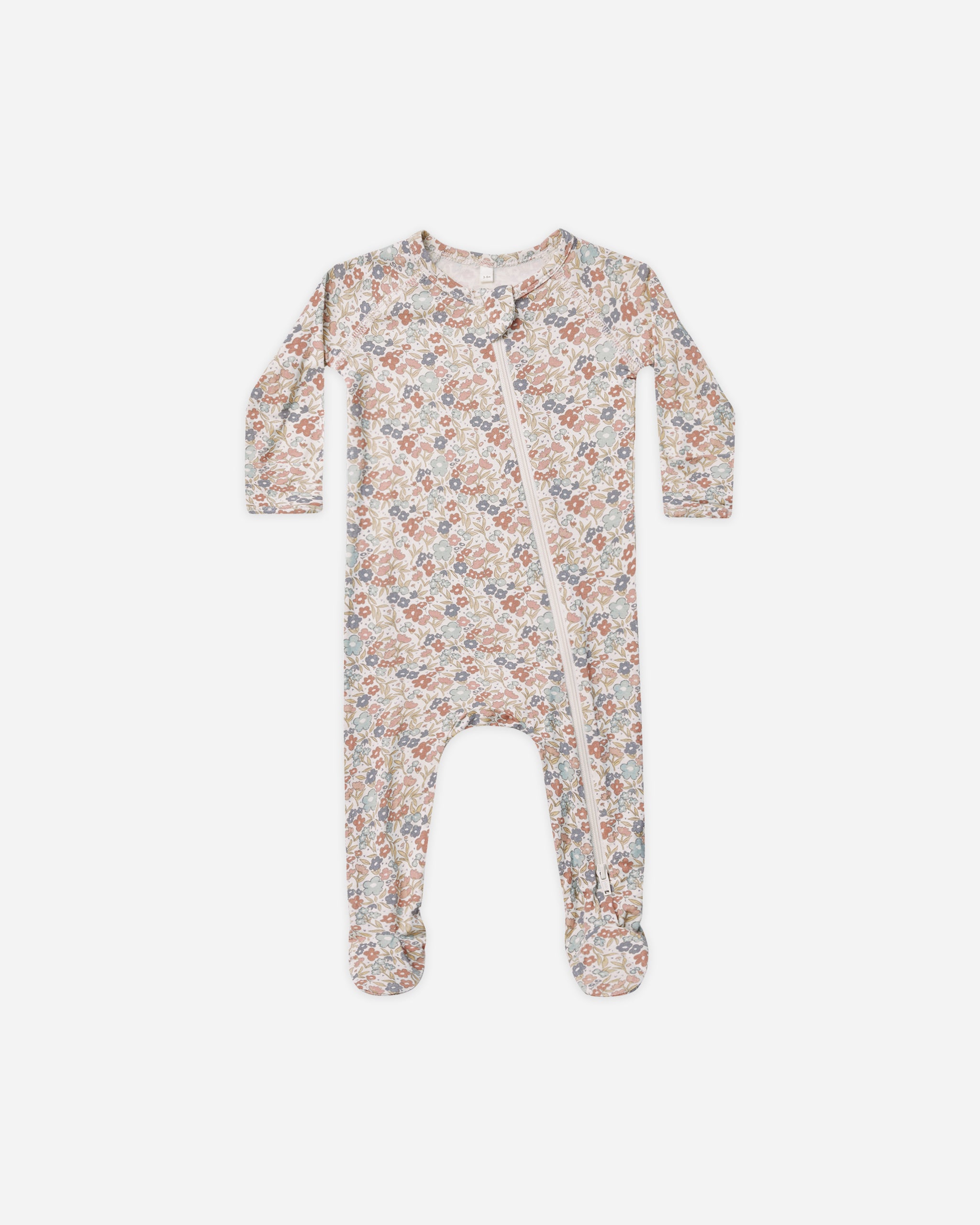 Bamboo Zip Footie || Bloom - Rylee + Cru | Kids Clothes | Trendy Baby Clothes | Modern Infant Outfits |