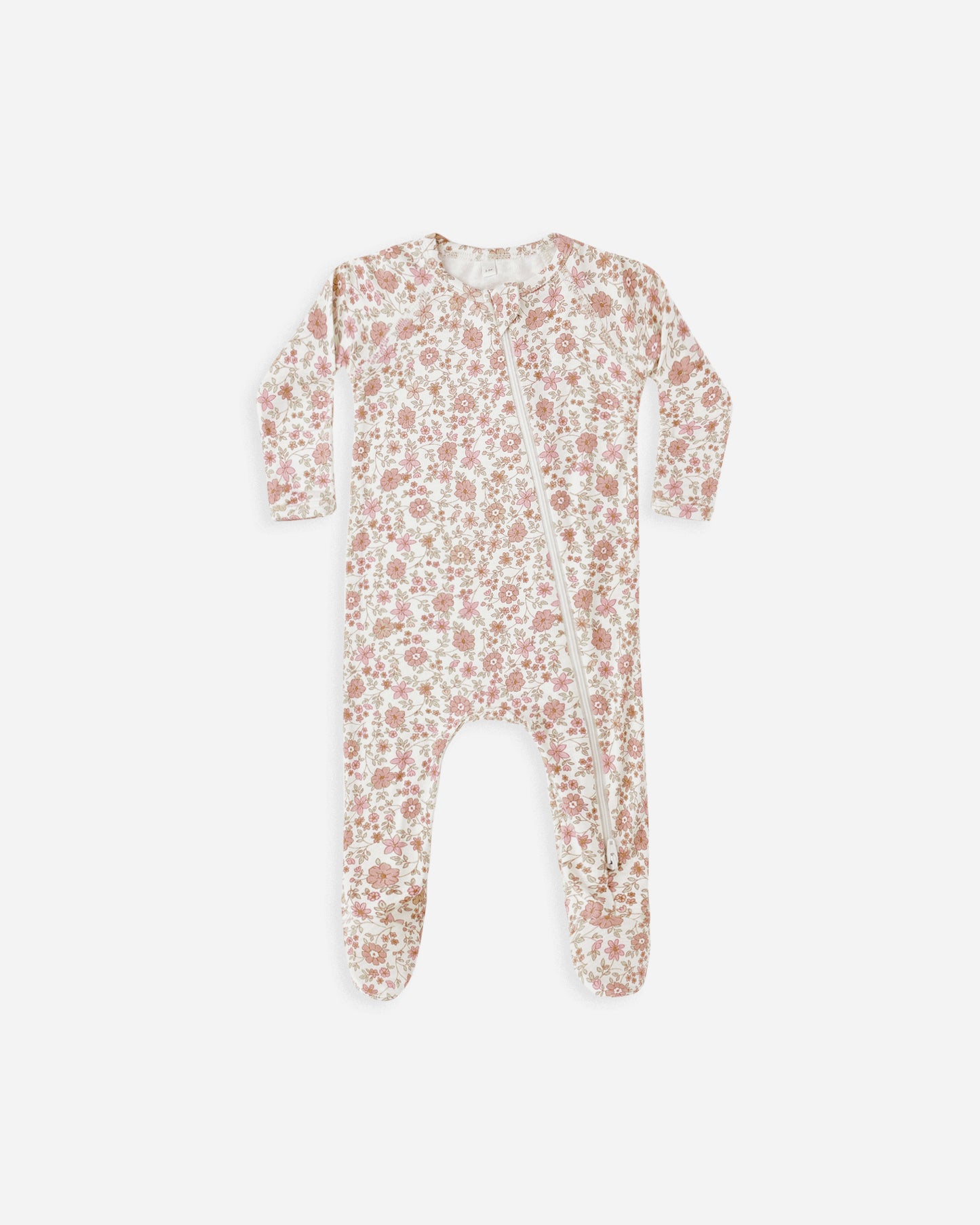 Bamboo Zip Footie || Bloom - Rylee + Cru | Kids Clothes | Trendy Baby Clothes | Modern Infant Outfits |
