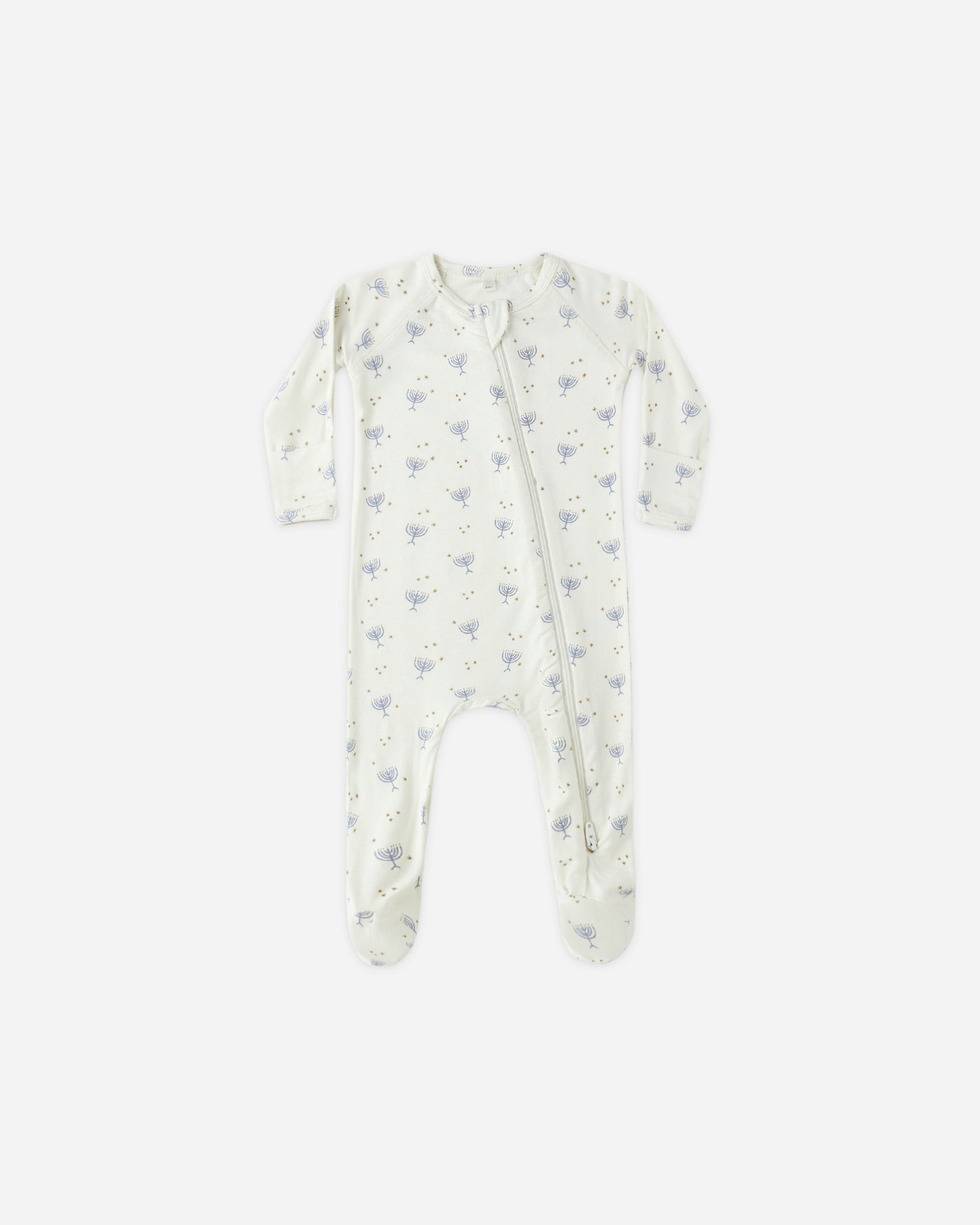 Bamboo Zip Footie || Hanukkah - Rylee + Cru | Kids Clothes | Trendy Baby Clothes | Modern Infant Outfits |