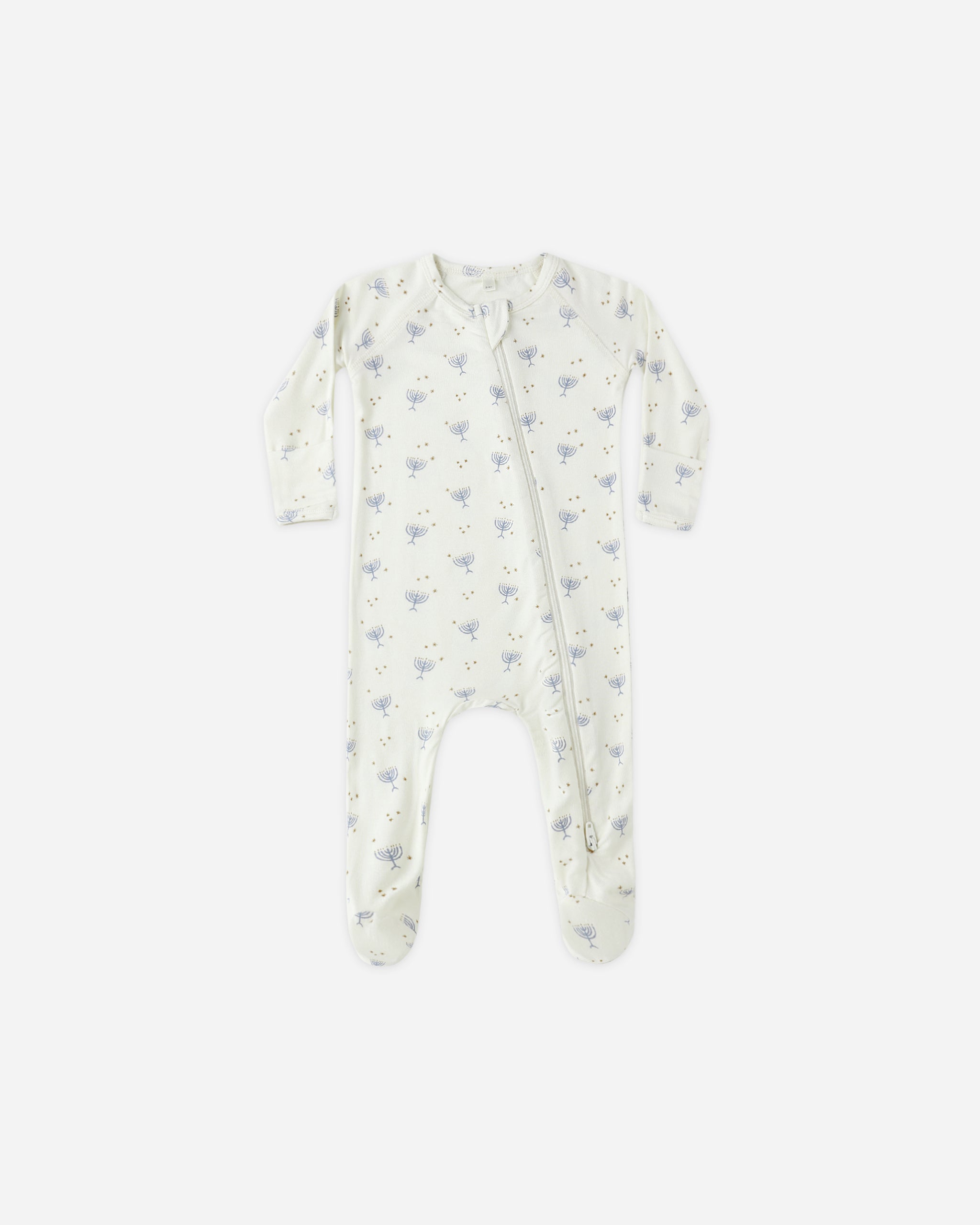 Bamboo Zip Footie || Hanukkah - Rylee + Cru | Kids Clothes | Trendy Baby Clothes | Modern Infant Outfits |