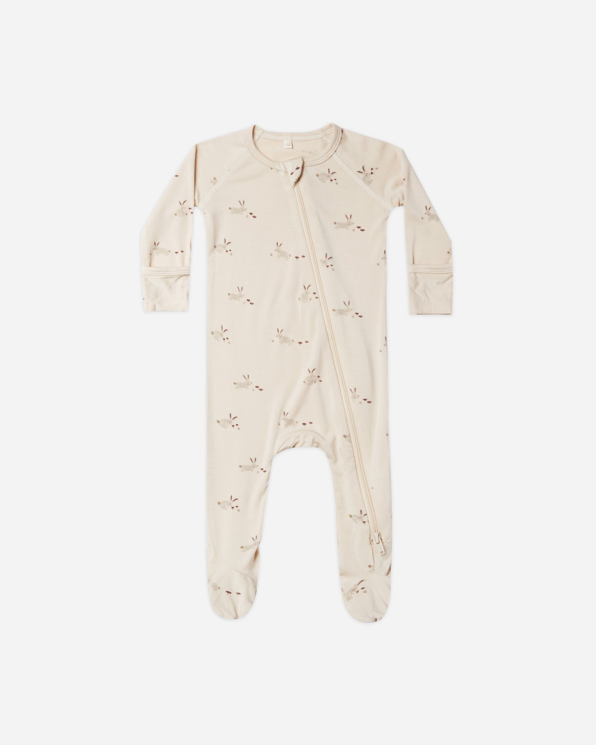 Bamboo Zip Footie || Bunnies - Rylee + Cru | Kids Clothes | Trendy Baby Clothes | Modern Infant Outfits |