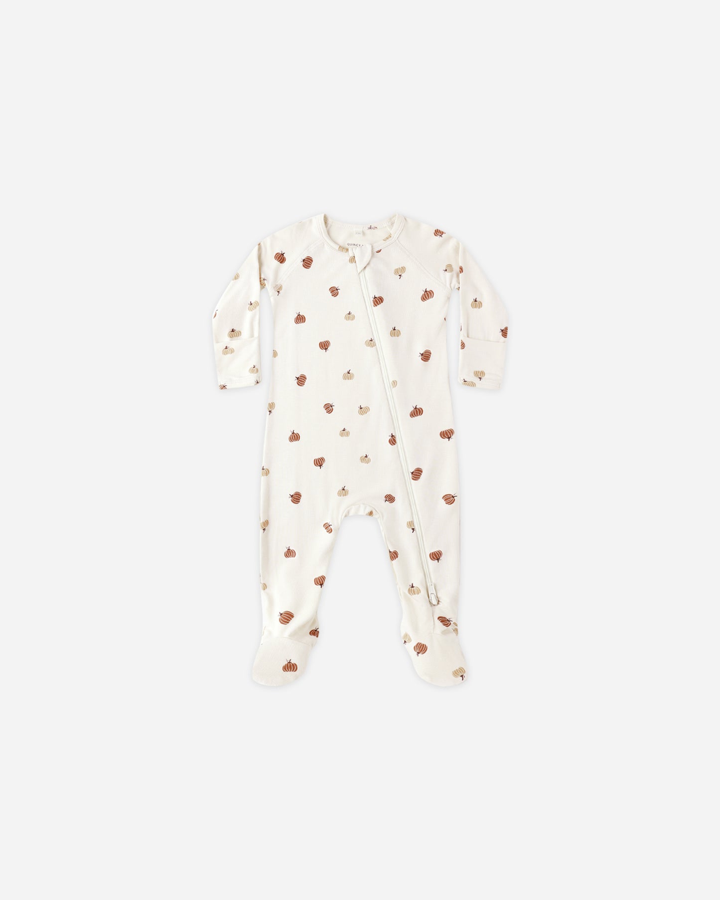 Bamboo Zip Footie || Pumpkins - Rylee + Cru | Kids Clothes | Trendy Baby Clothes | Modern Infant Outfits |