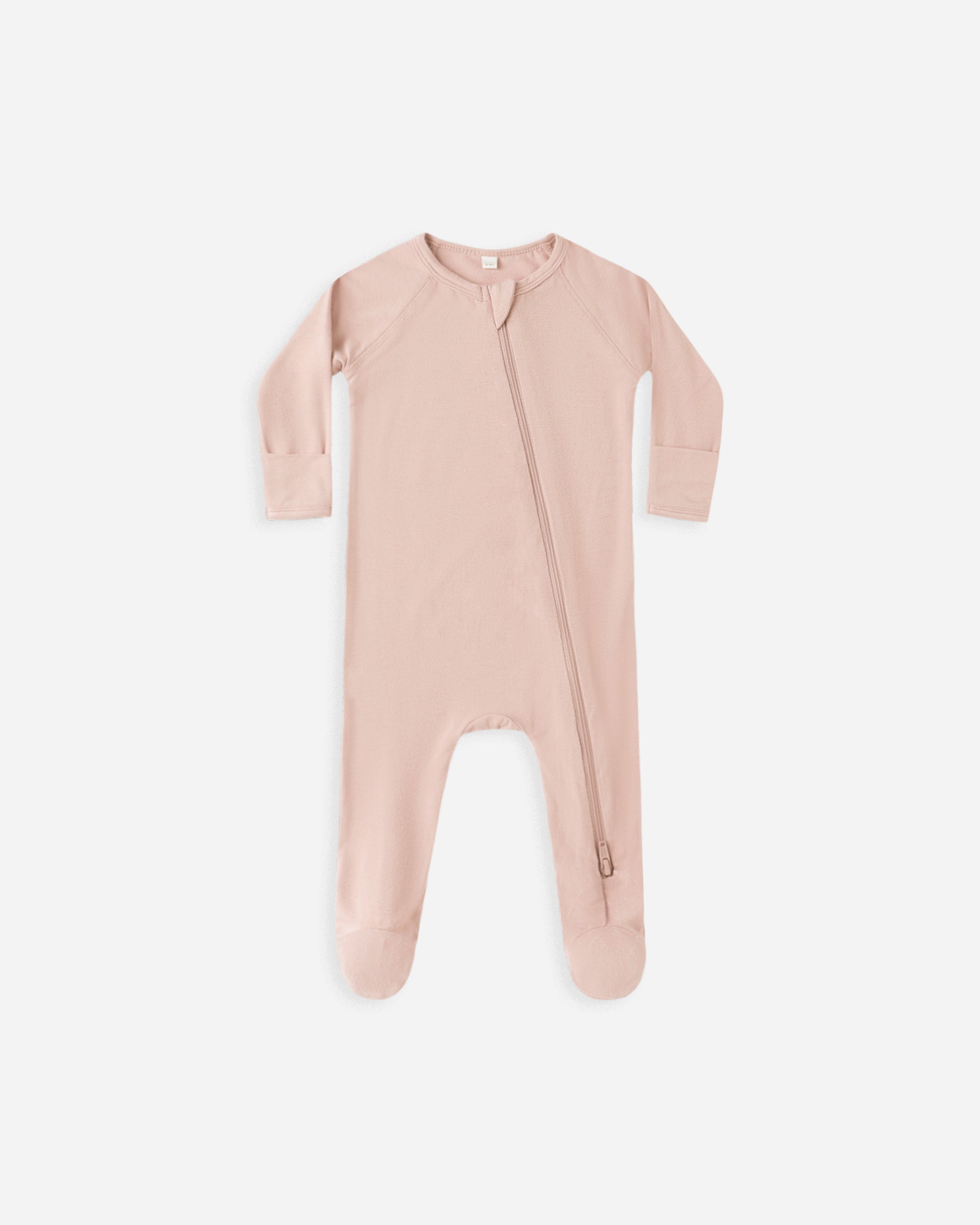 Bamboo Zip Footie || Rose - Rylee + Cru | Kids Clothes | Trendy Baby Clothes | Modern Infant Outfits |