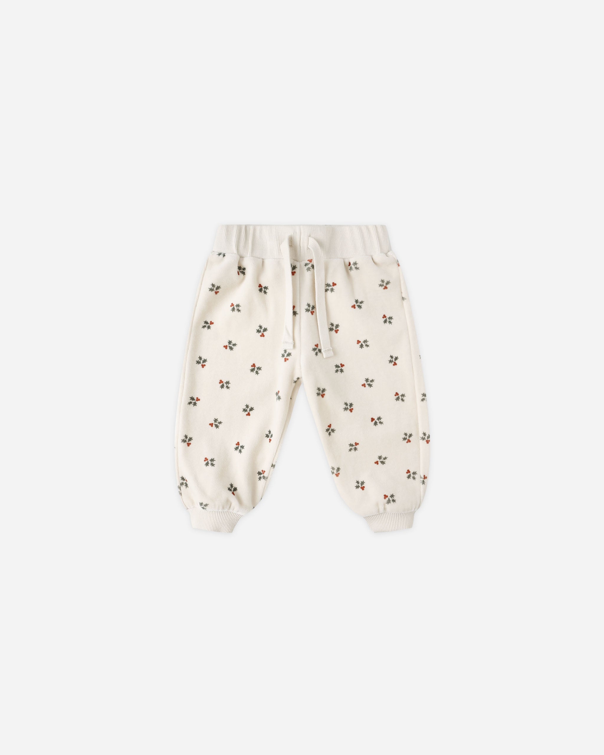 Velour Relaxed Sweatpant || Holly Berry - Rylee + Cru | Kids Clothes | Trendy Baby Clothes | Modern Infant Outfits |