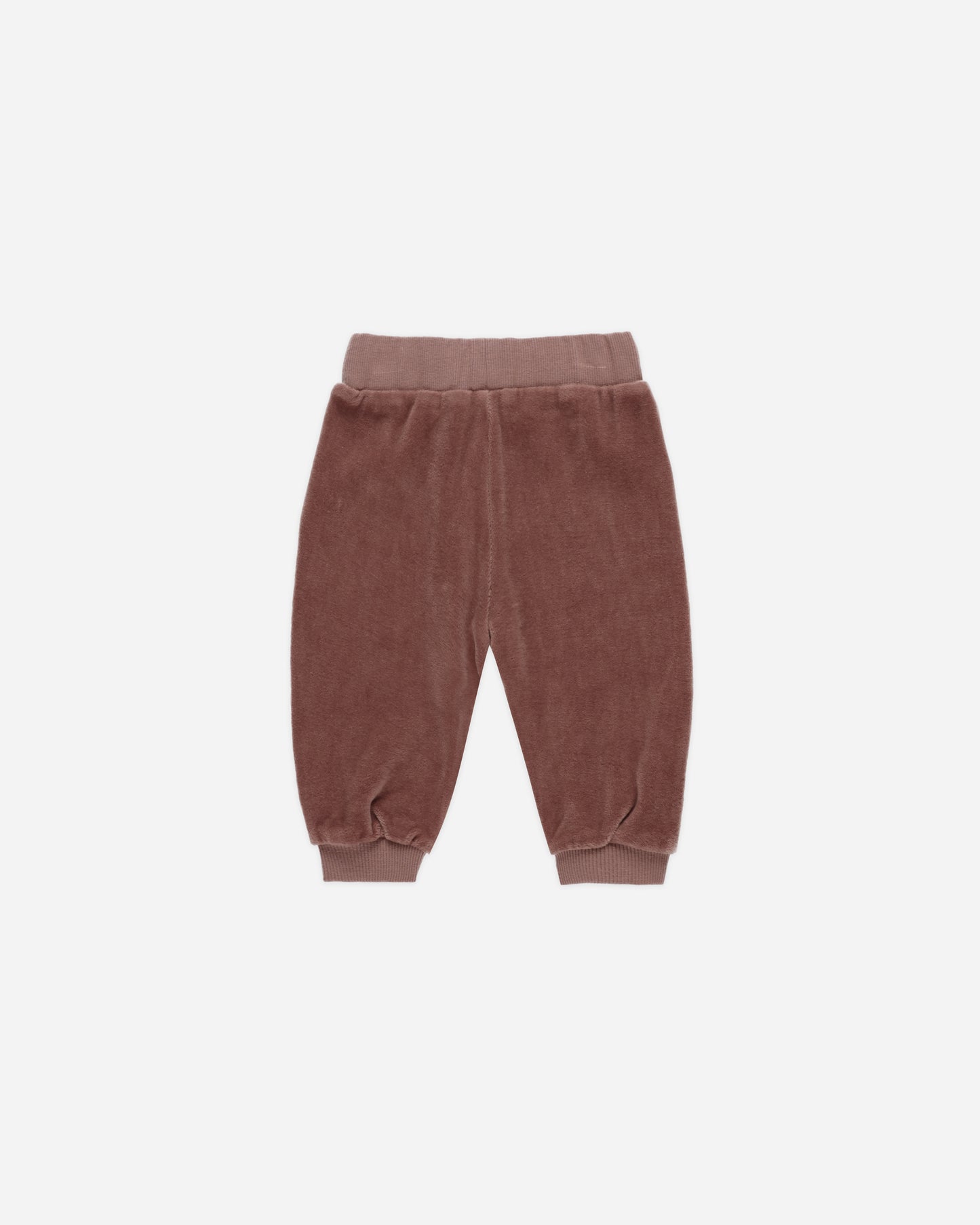 Velour Relaxed Sweatpant || Cranberry