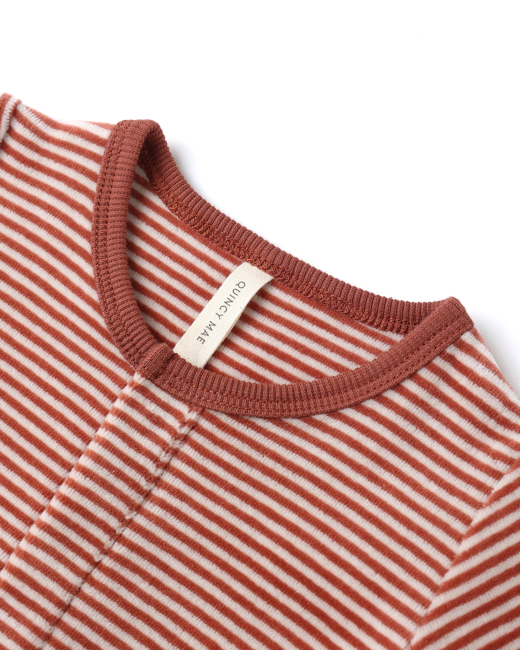 Hidden Snap Footie || Candy Stripe - Rylee + Cru | Kids Clothes | Trendy Baby Clothes | Modern Infant Outfits |