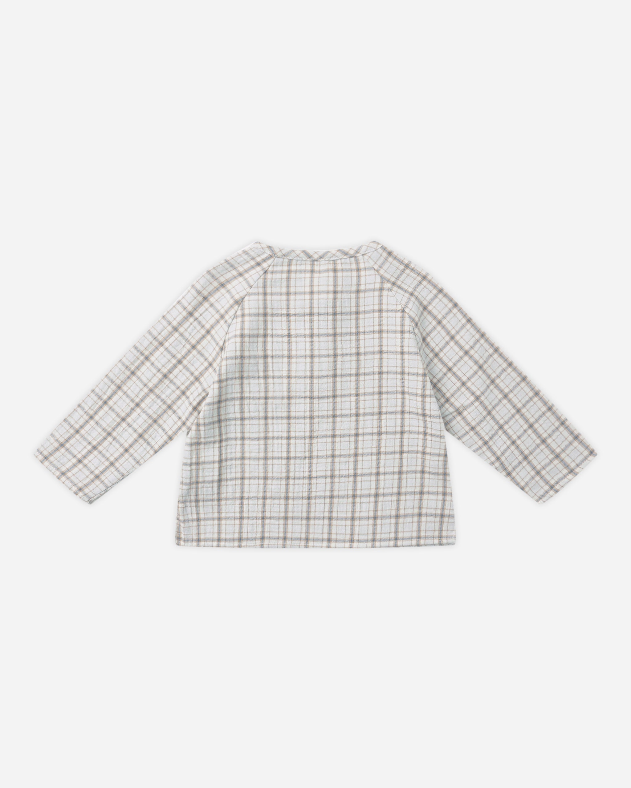 Zion Shirt || Blue Plaid - Rylee + Cru | Kids Clothes | Trendy Baby Clothes | Modern Infant Outfits |