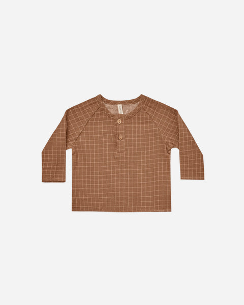 Zion Shirt || Cinnamon Grid