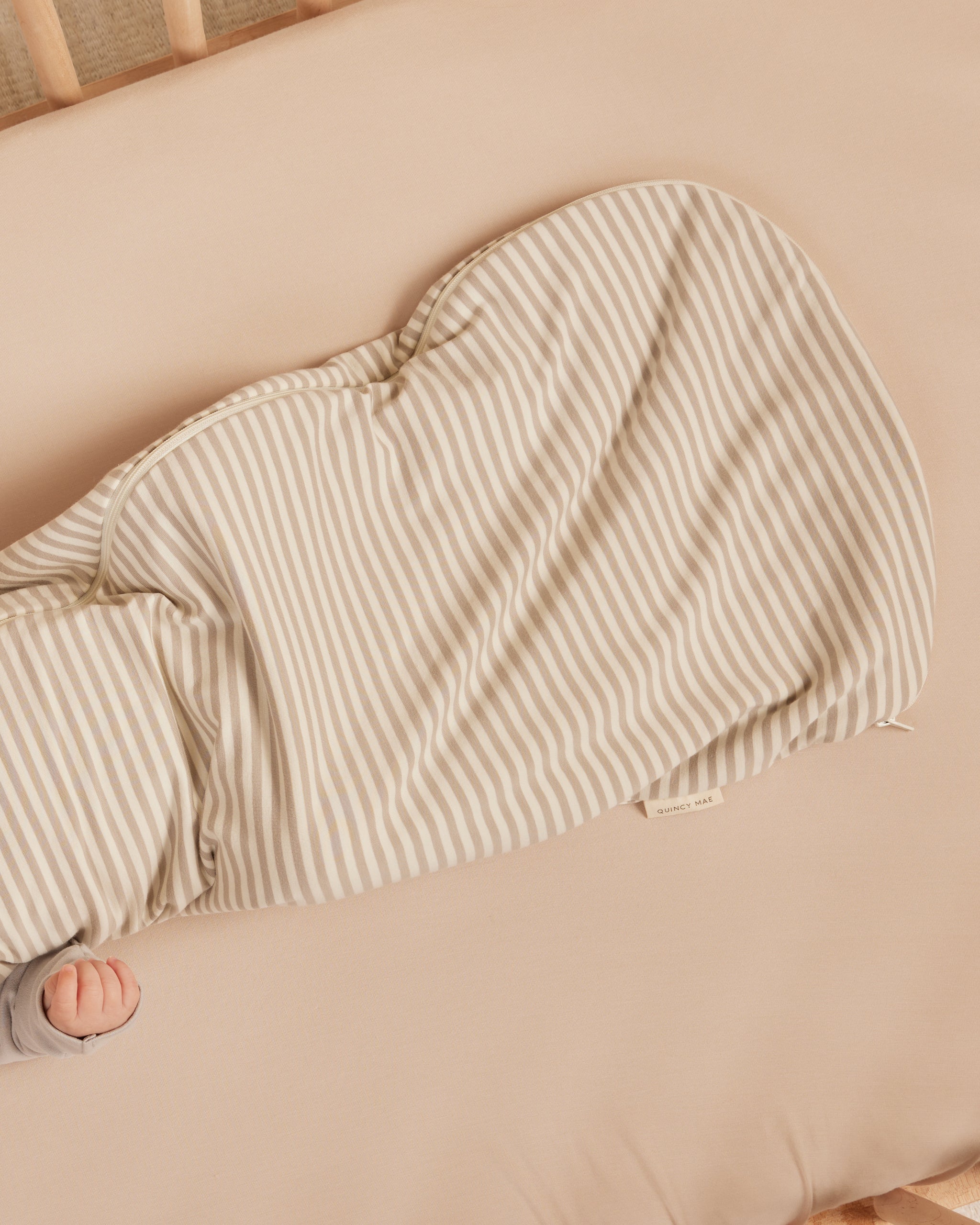 Jersey Sleep Bag || Ash Stripe - Rylee + Cru | Kids Clothes | Trendy Baby Clothes | Modern Infant Outfits |