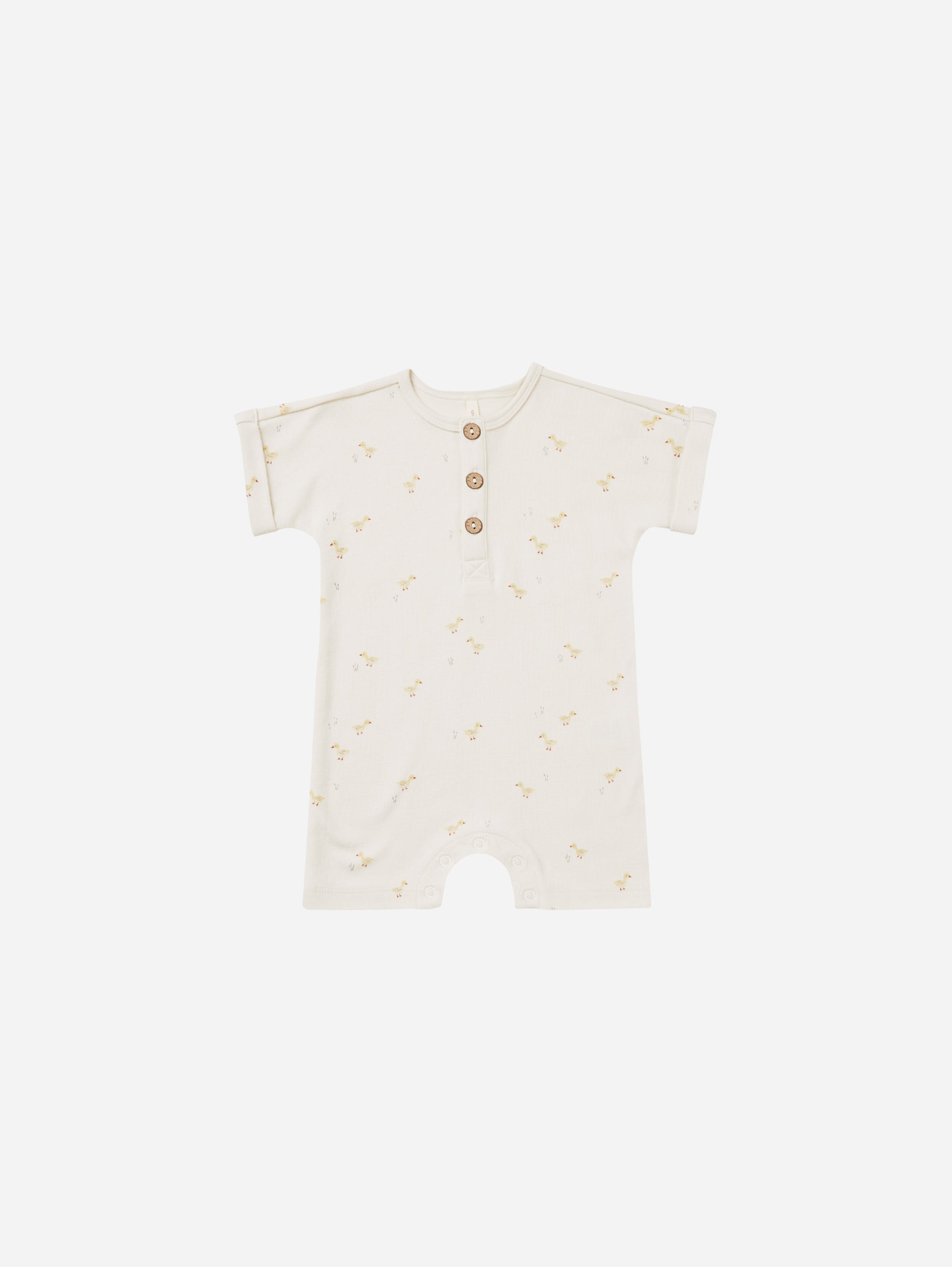 Short Sleeve One-Piece || Ducks - Rylee + Cru | Kids Clothes | Trendy Baby Clothes | Modern Infant Outfits |