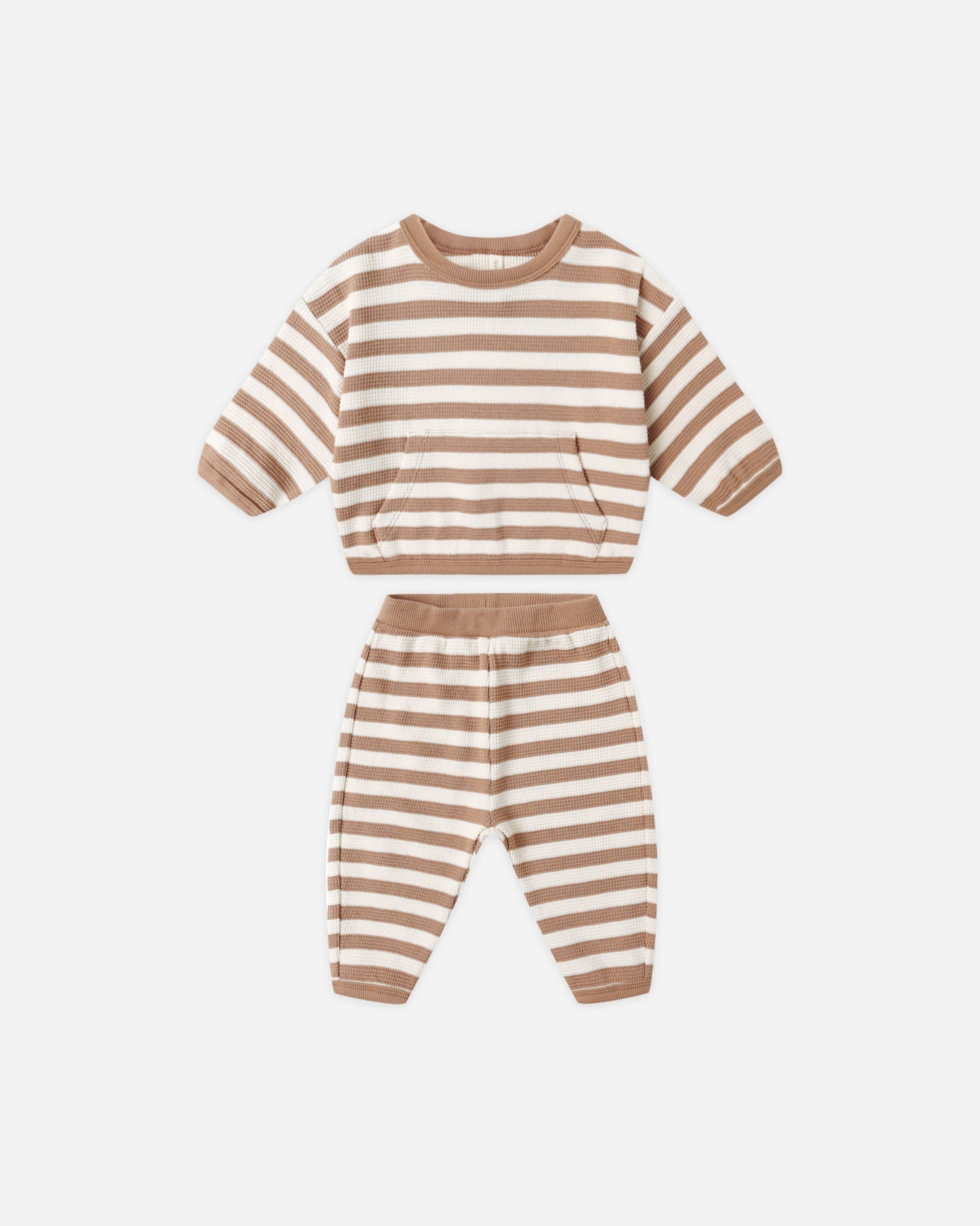 Waffle Slouch Set || Harvest Stripe - Rylee + Cru | Kids Clothes | Trendy Baby Clothes | Modern Infant Outfits |