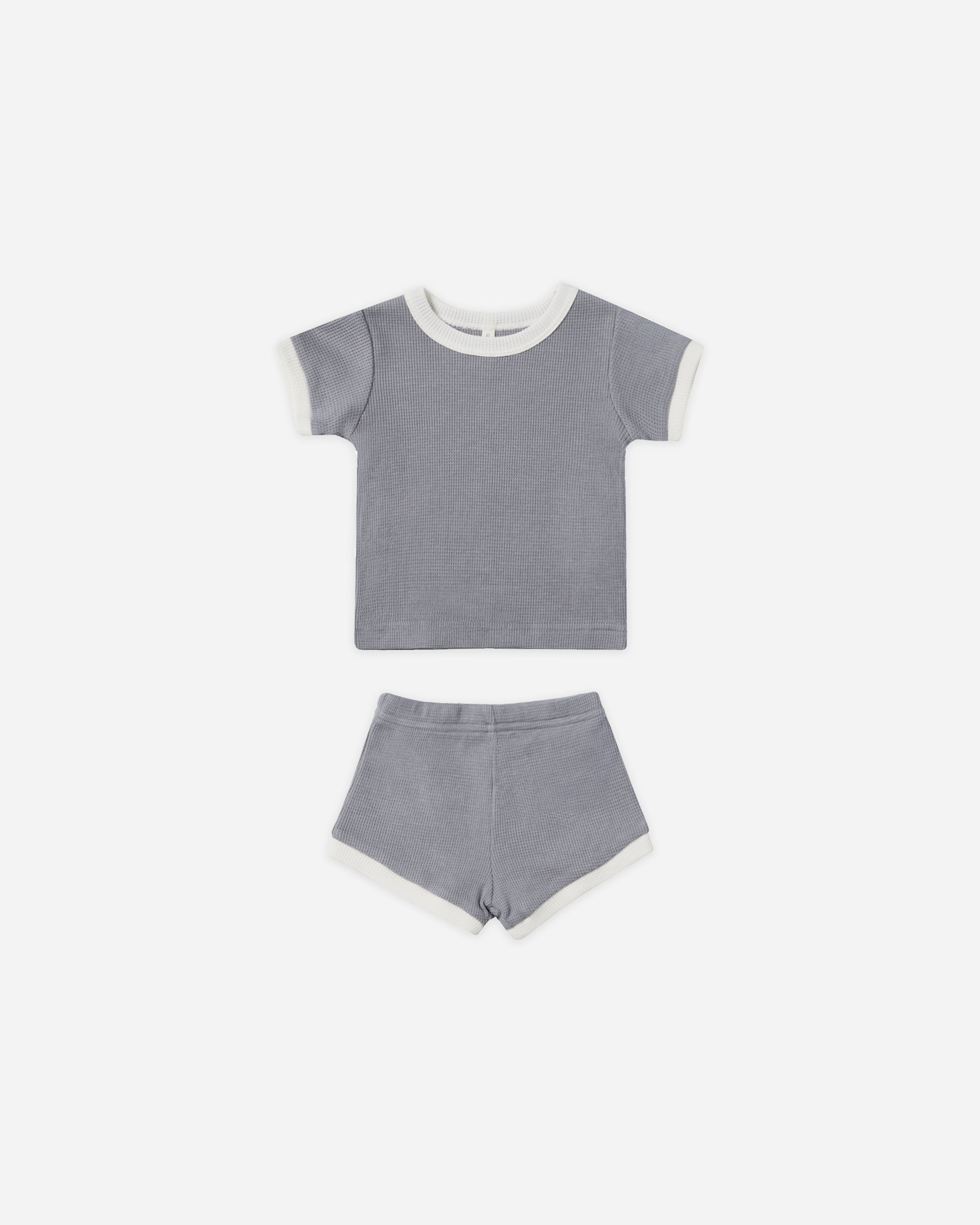 Waffle Shortie Set || Lagoon - Rylee + Cru | Kids Clothes | Trendy Baby Clothes | Modern Infant Outfits |
