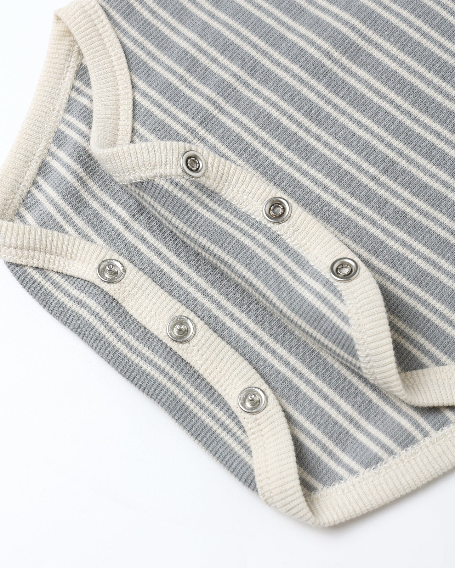 Ribbed Bodysuit, 2 Pack || Steel Blue Micro Stripe, Owls - Rylee + Cru | Kids Clothes | Trendy Baby Clothes | Modern Infant Outfits |