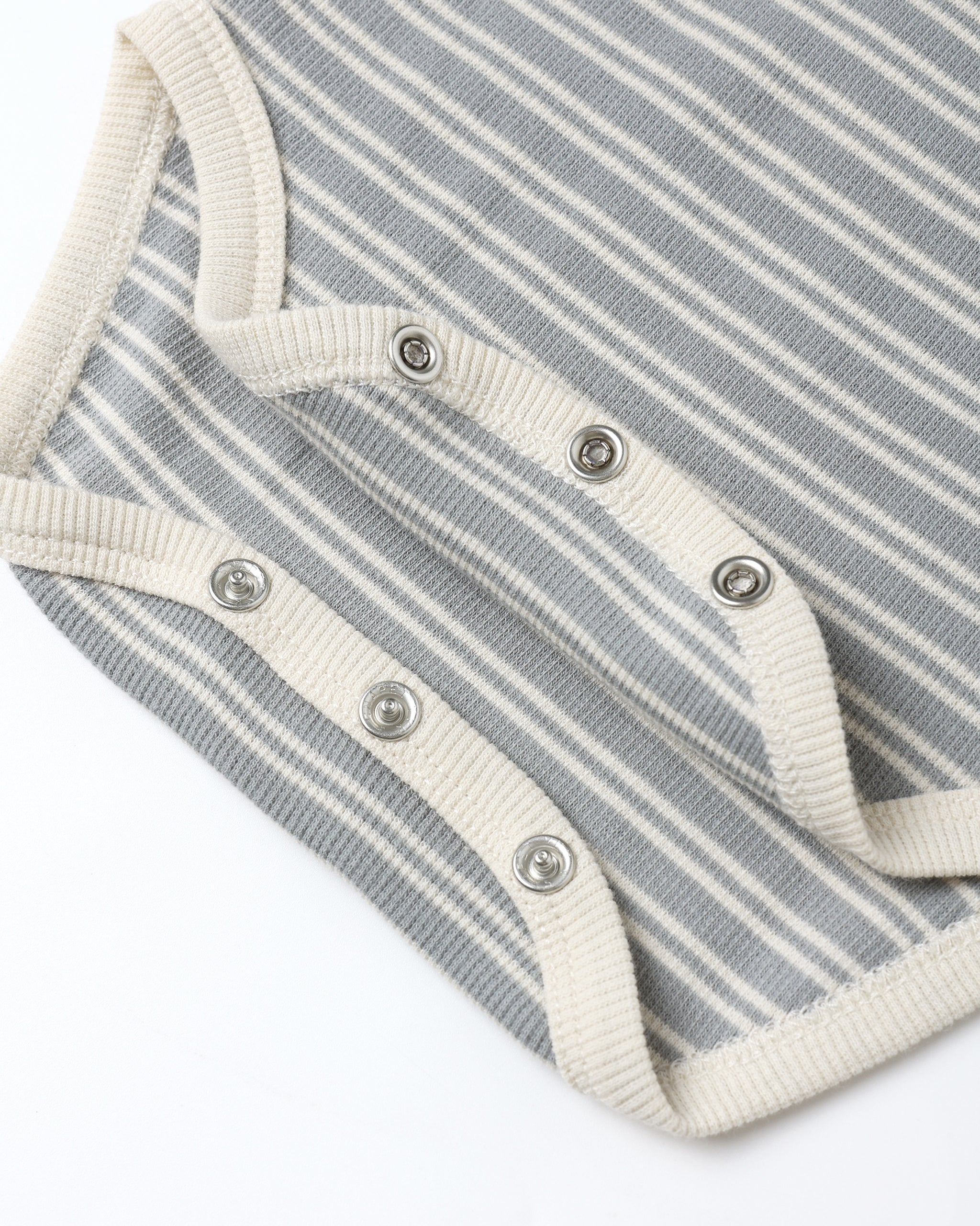 Ribbed Bodysuit, 2 Pack || Steel Blue Micro Stripe, Owls - Rylee + Cru | Kids Clothes | Trendy Baby Clothes | Modern Infant Outfits |