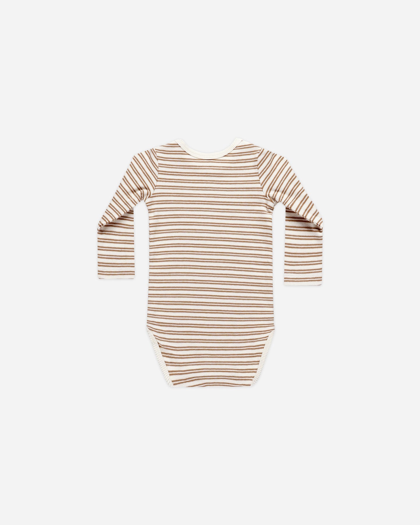 Ribbed Long Sleeve Bodysuit || Golden Stripe