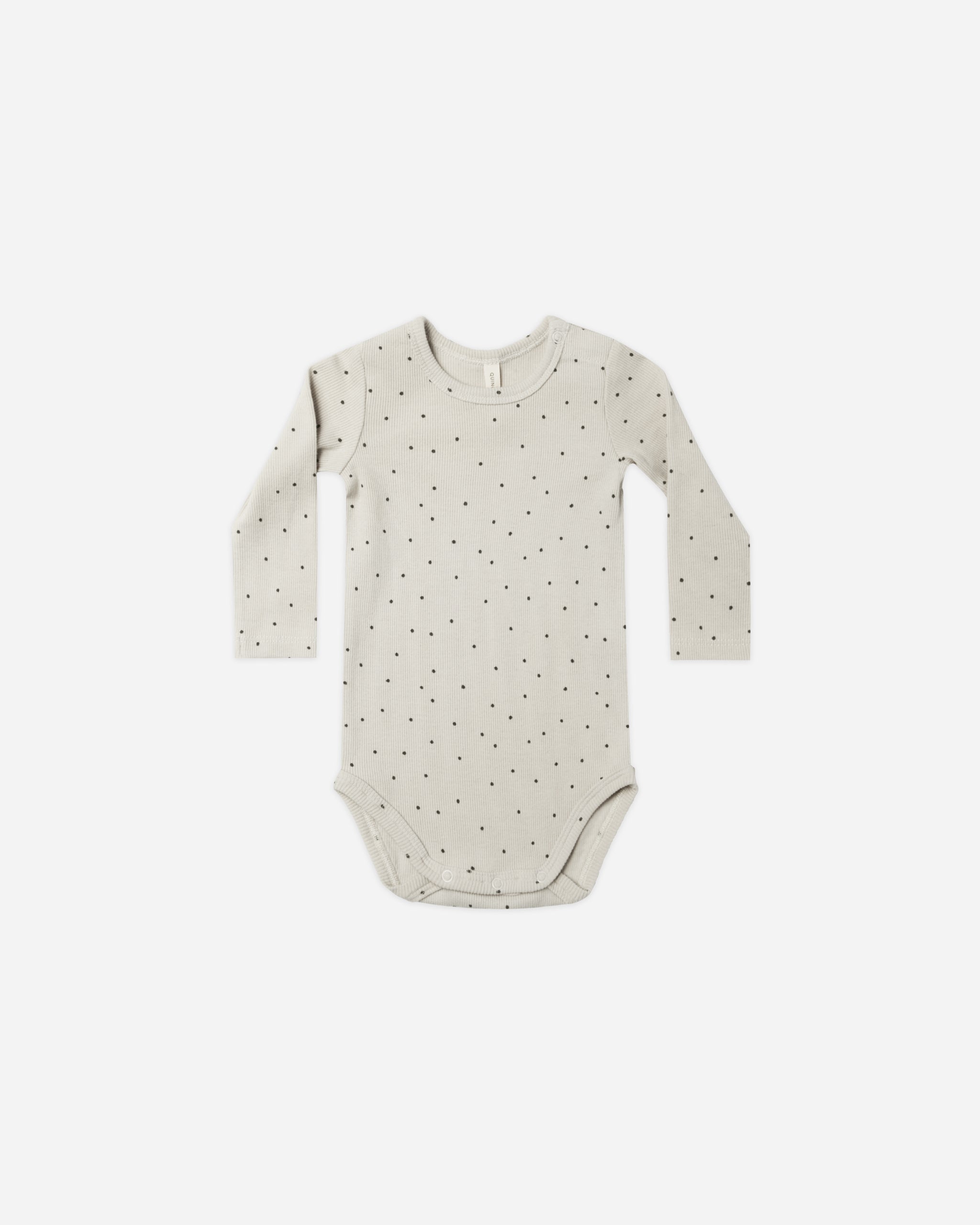 Ribbed Long Sleeve Bodysuit || Mini Dots - Rylee + Cru | Kids Clothes | Trendy Baby Clothes | Modern Infant Outfits |