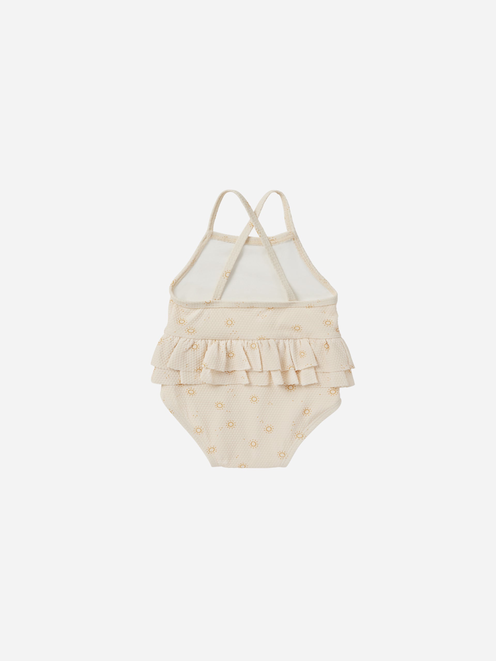 Ruffled One-Piece Swimsuit || Suns - Rylee + Cru | Kids Clothes | Trendy Baby Clothes | Modern Infant Outfits |