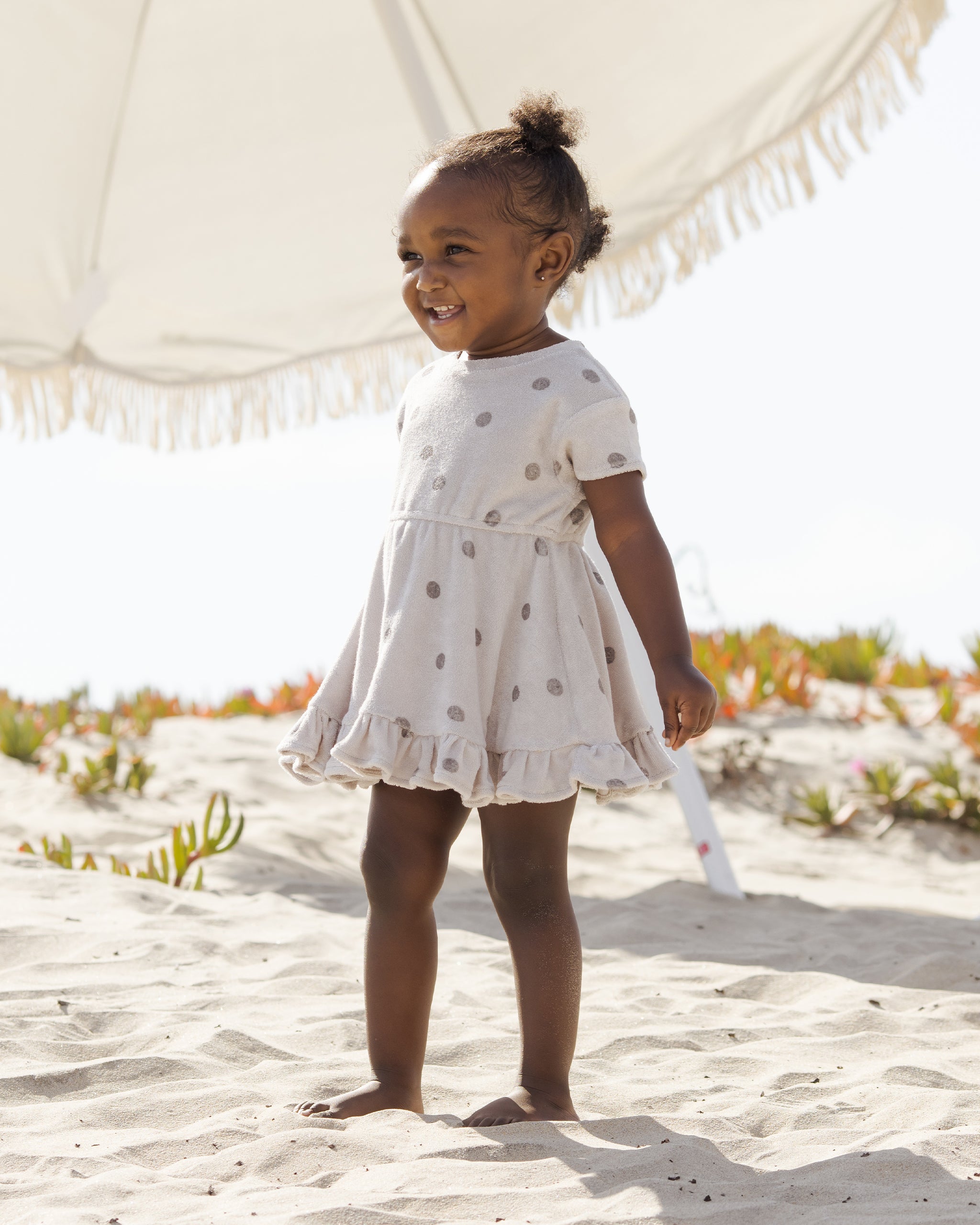 Terry Dress || Polka Dot - Rylee + Cru | Kids Clothes | Trendy Baby Clothes | Modern Infant Outfits |