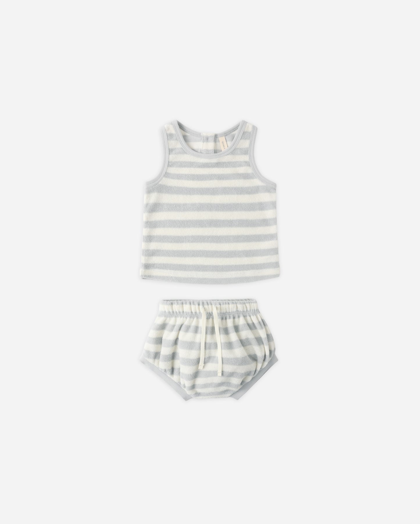 Terry Tank + Short Set Sky Stripe - Rylee + Cru | Kids Clothes | Trendy Baby Clothes | Modern Infant Outfits |