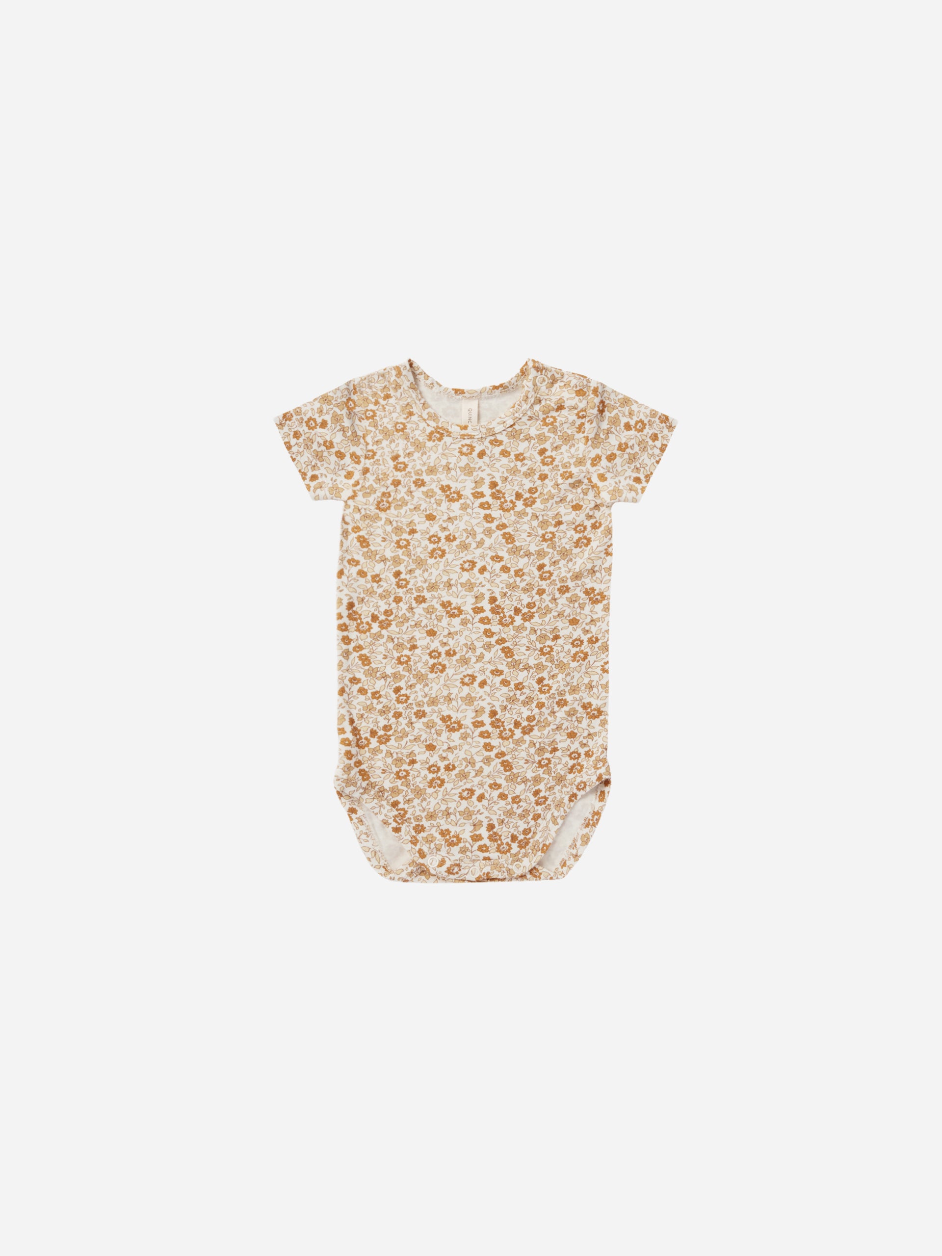 Bamboo Short Sleeve Bodysuit || Marigold - Rylee + Cru | Kids Clothes | Trendy Baby Clothes | Modern Infant Outfits |