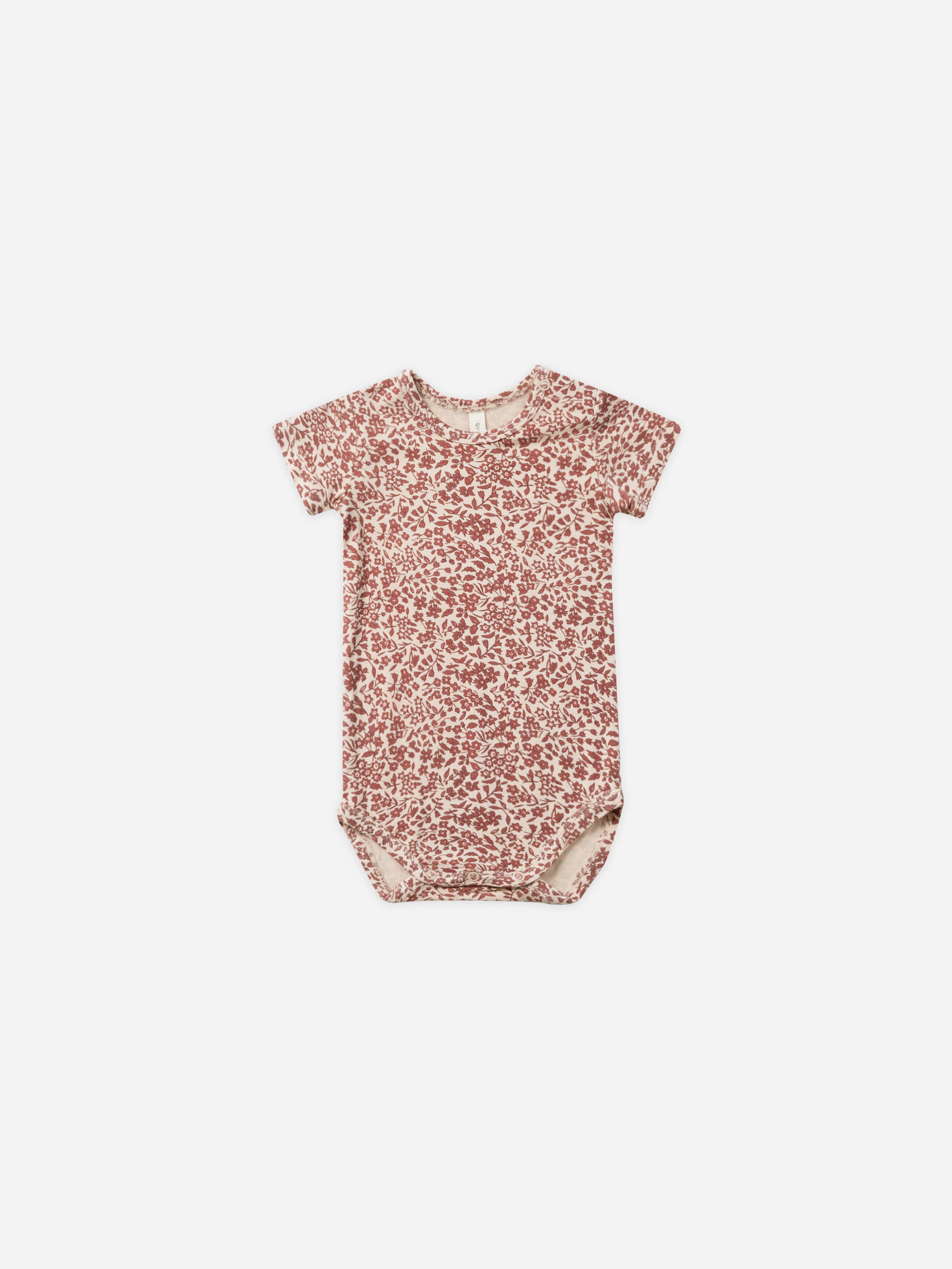 Bamboo Short Sleeve Bodysuit || Flower Field - Rylee + Cru | Kids Clothes | Trendy Baby Clothes | Modern Infant Outfits |